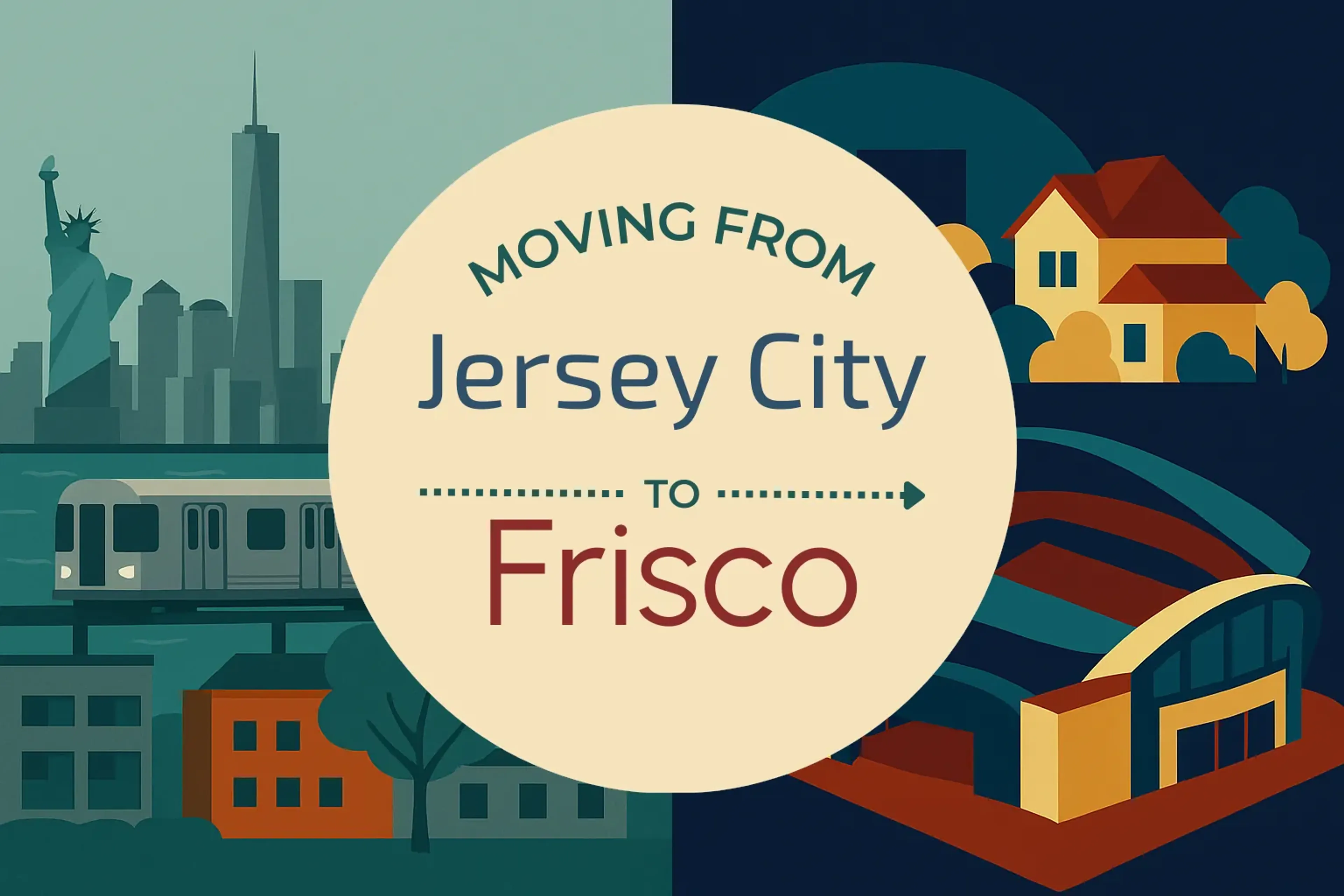 Side-by-side comparison of Jersey City to Frisco moving companies