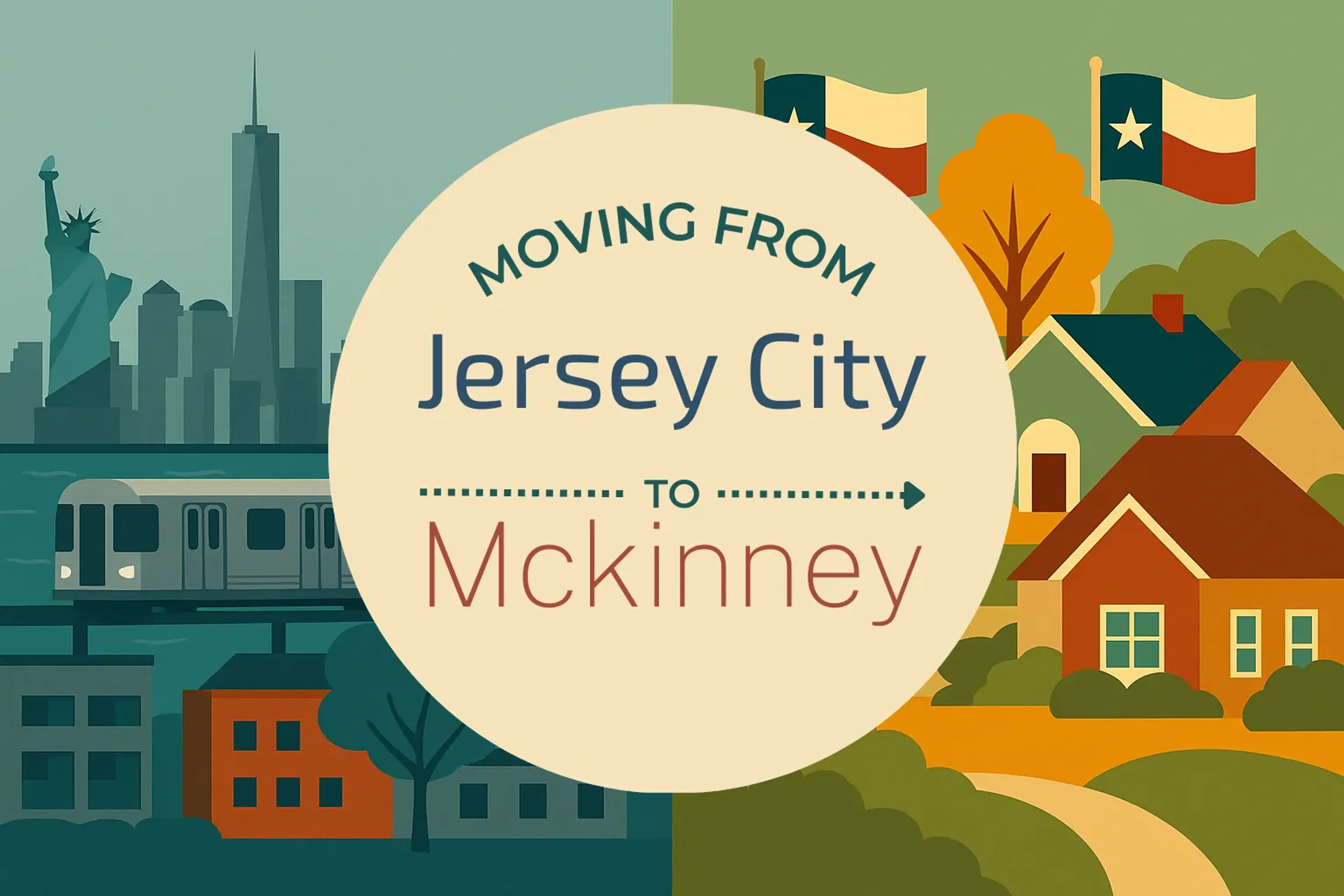 Side-by-side comparison of Jersey City to Mckinney moving companies