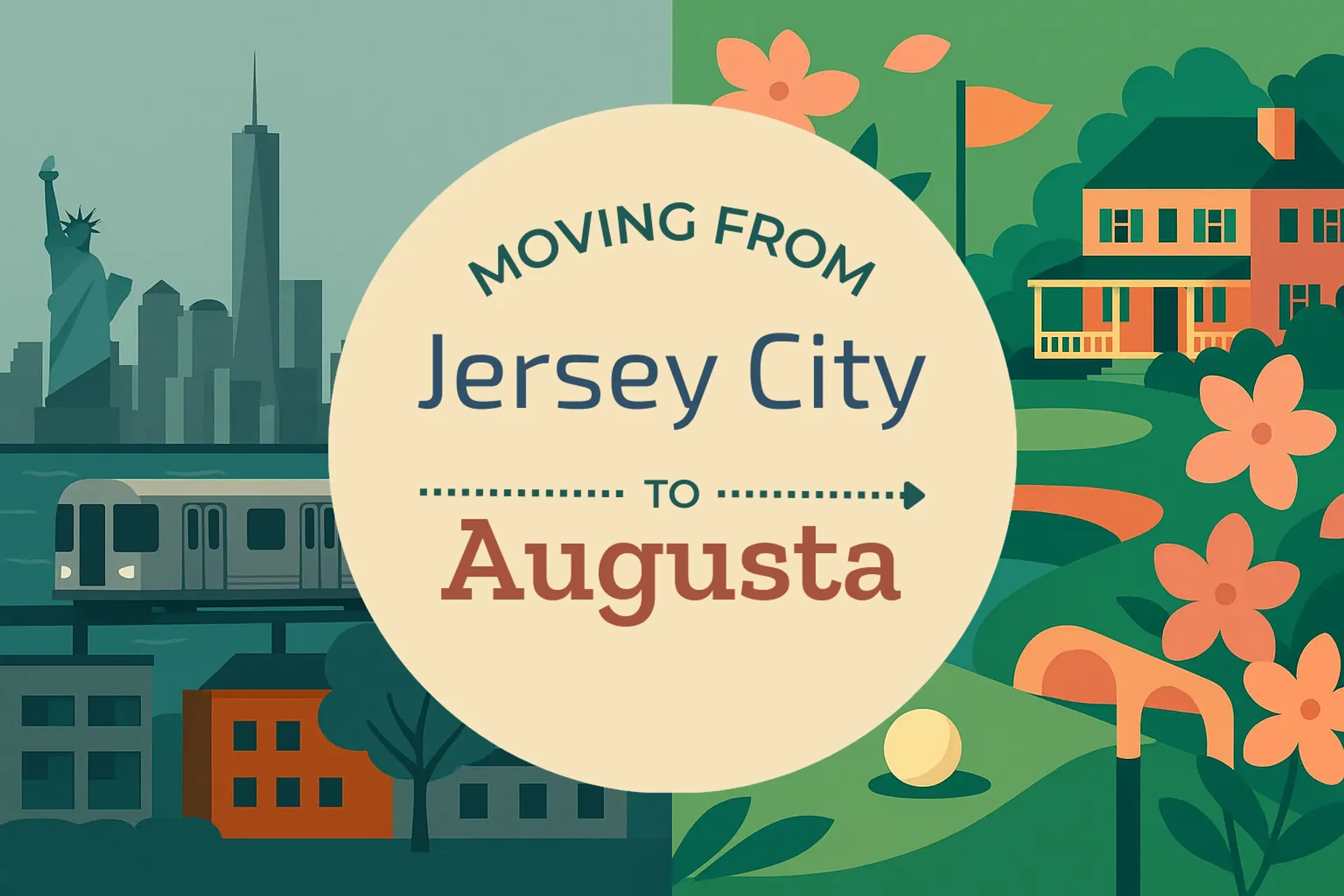 Side-by-side comparison of Jersey City to Augusta moving companies