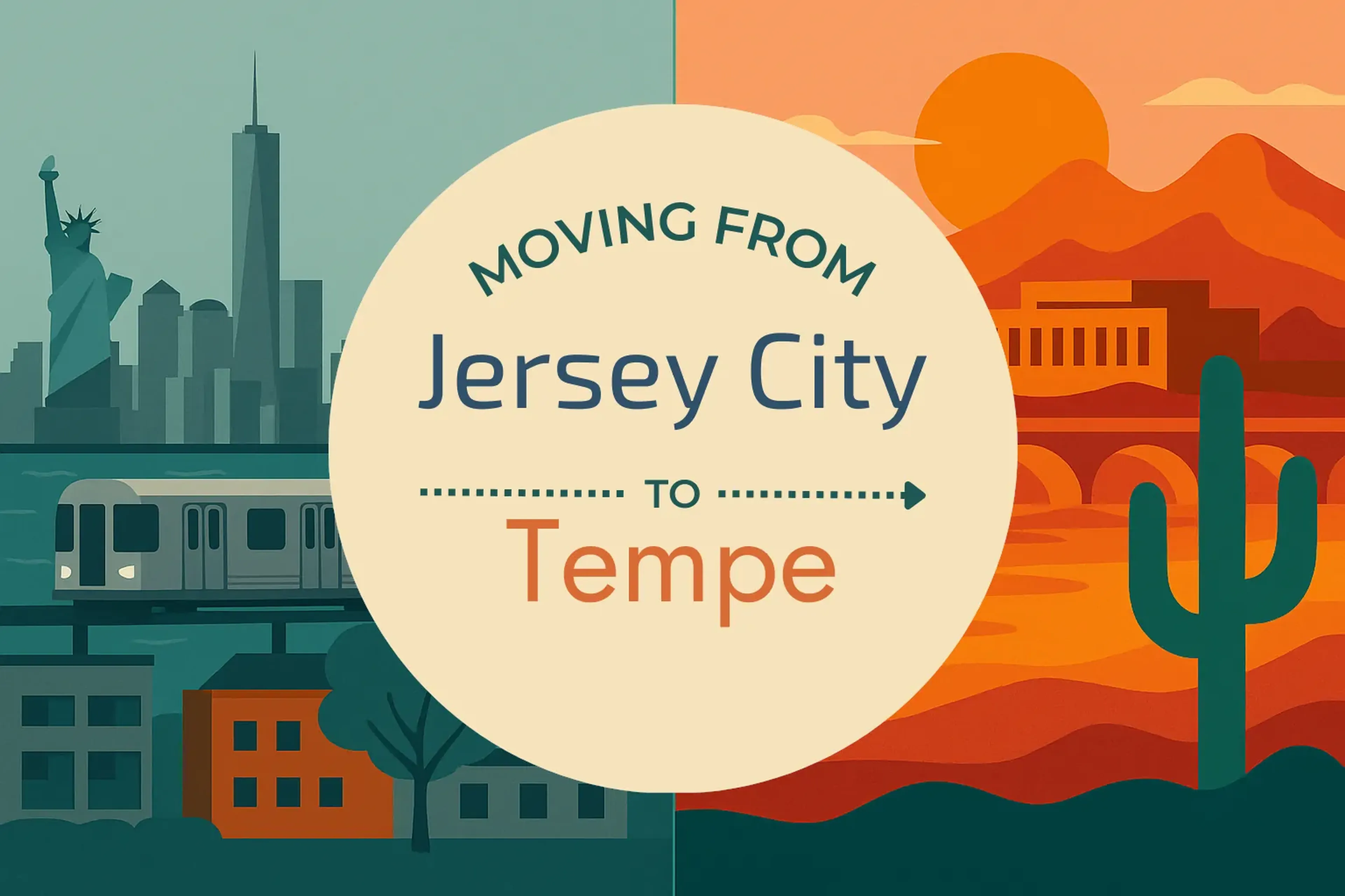 Side-by-side comparison of Jersey City to Tempe moving companies