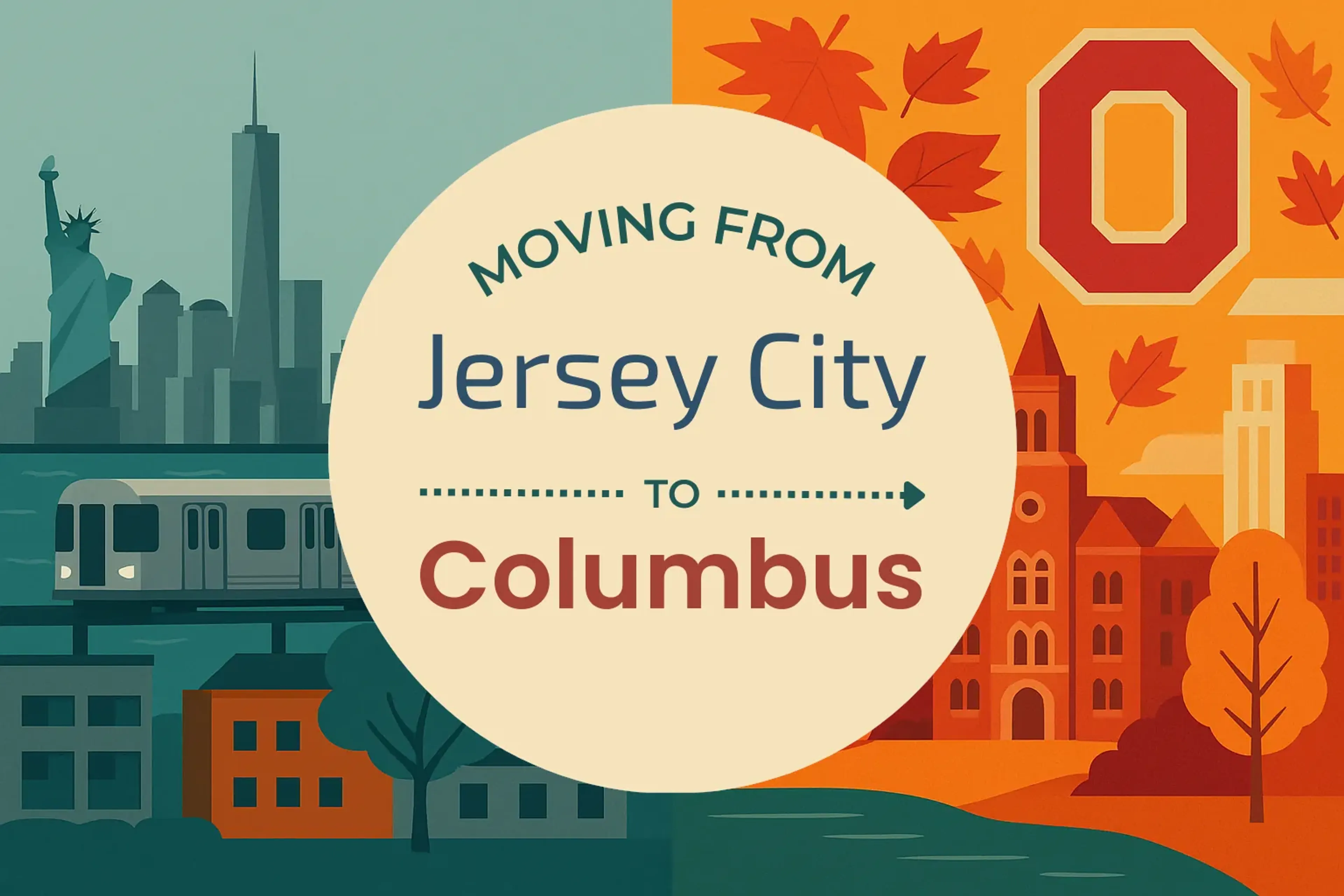 Side-by-side comparison of Jersey City to Columbus moving companies