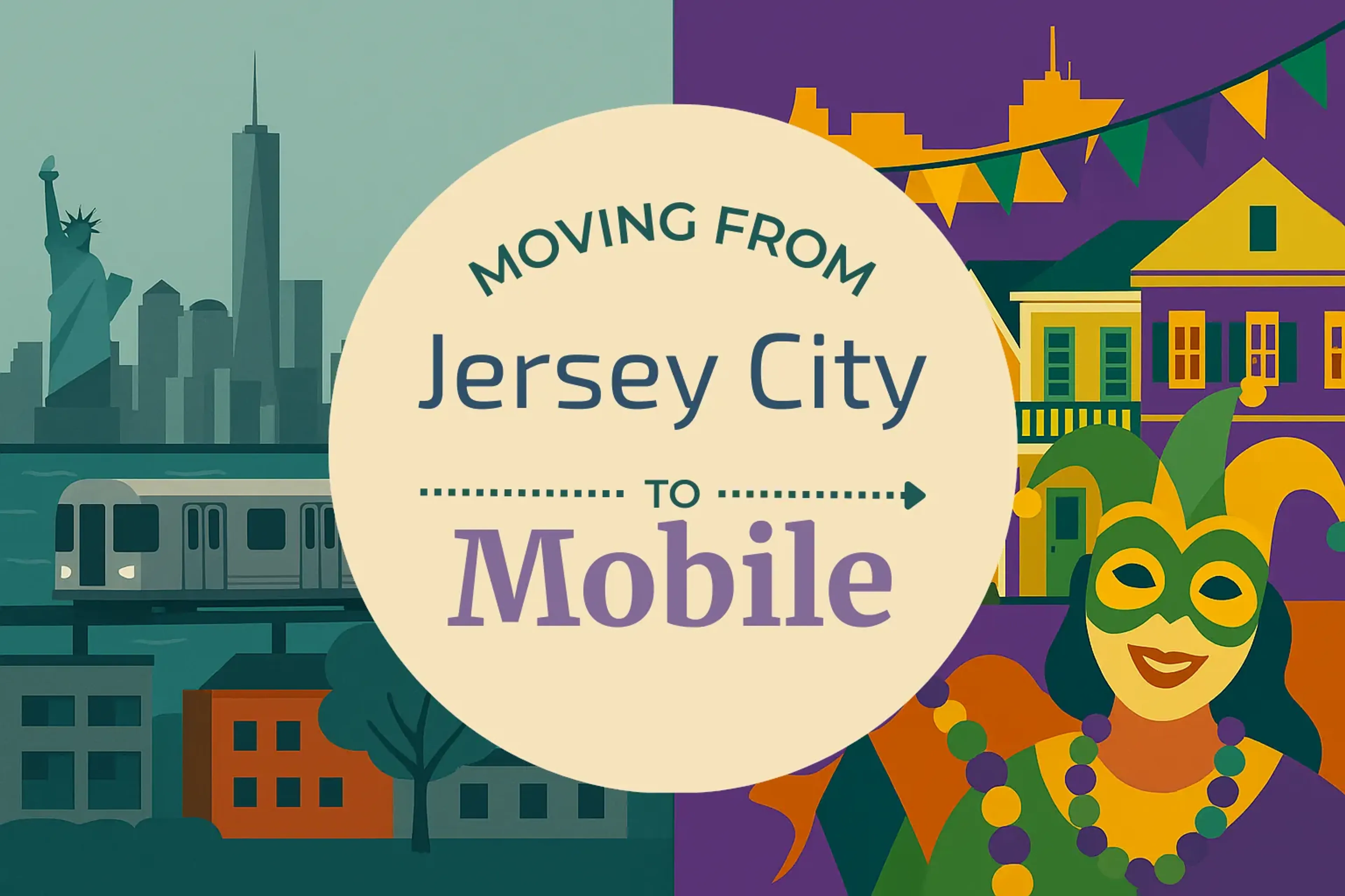 Side-by-side comparison of Jersey City to Mobile moving companies
