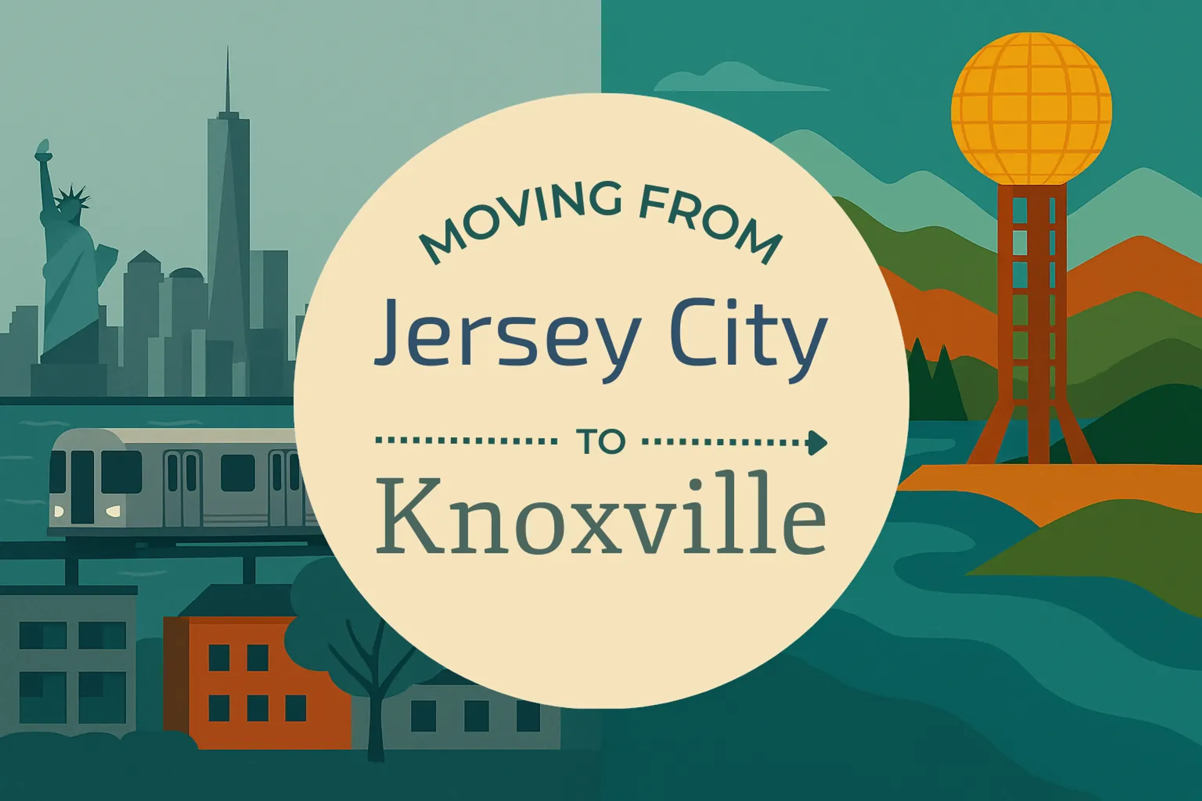 Side-by-side comparison of Jersey City to Knoxville moving companies
