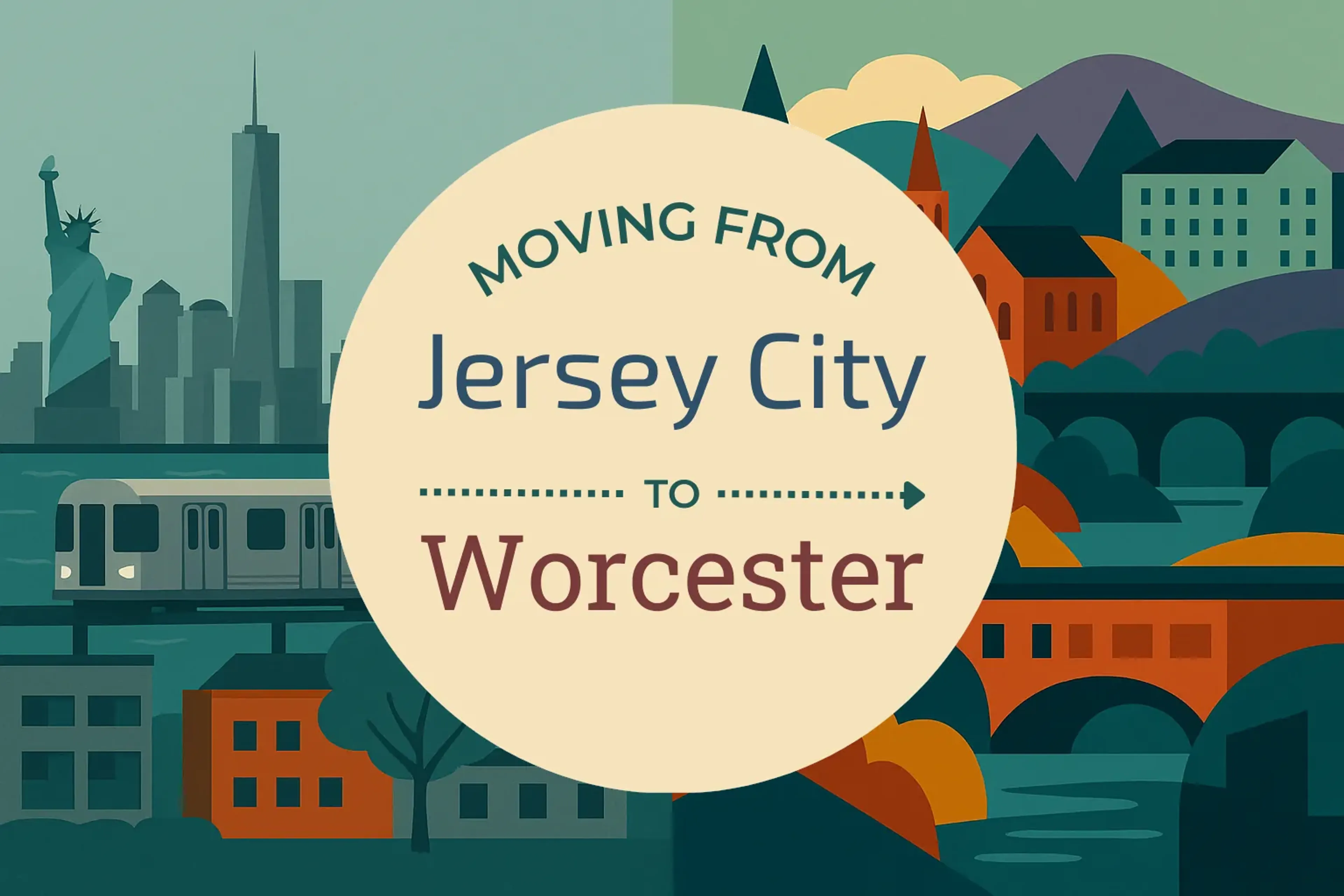 Side-by-side comparison of Jersey City to Worcester moving companies