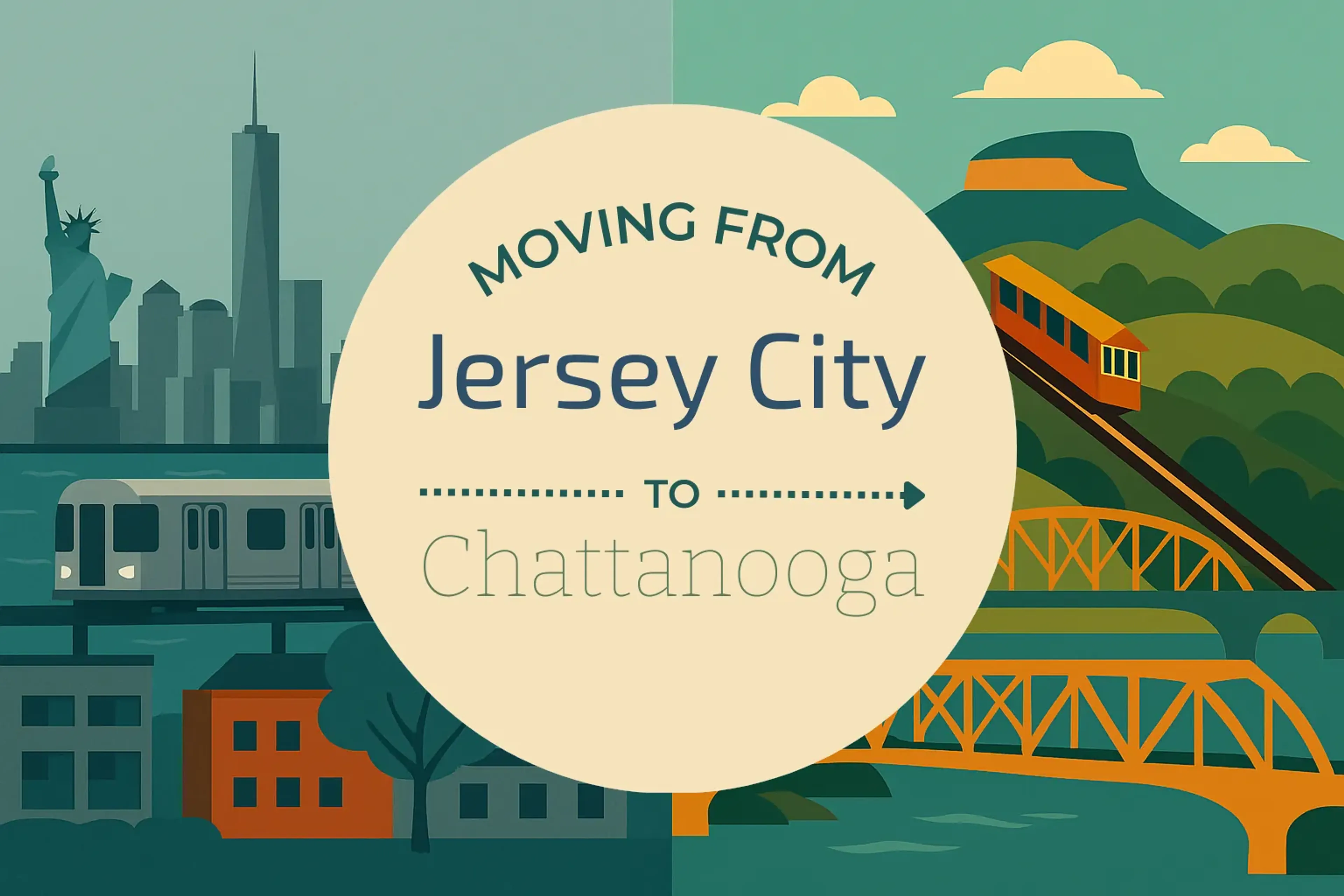 Side-by-side comparison of Jersey City to Chattanooga moving companies