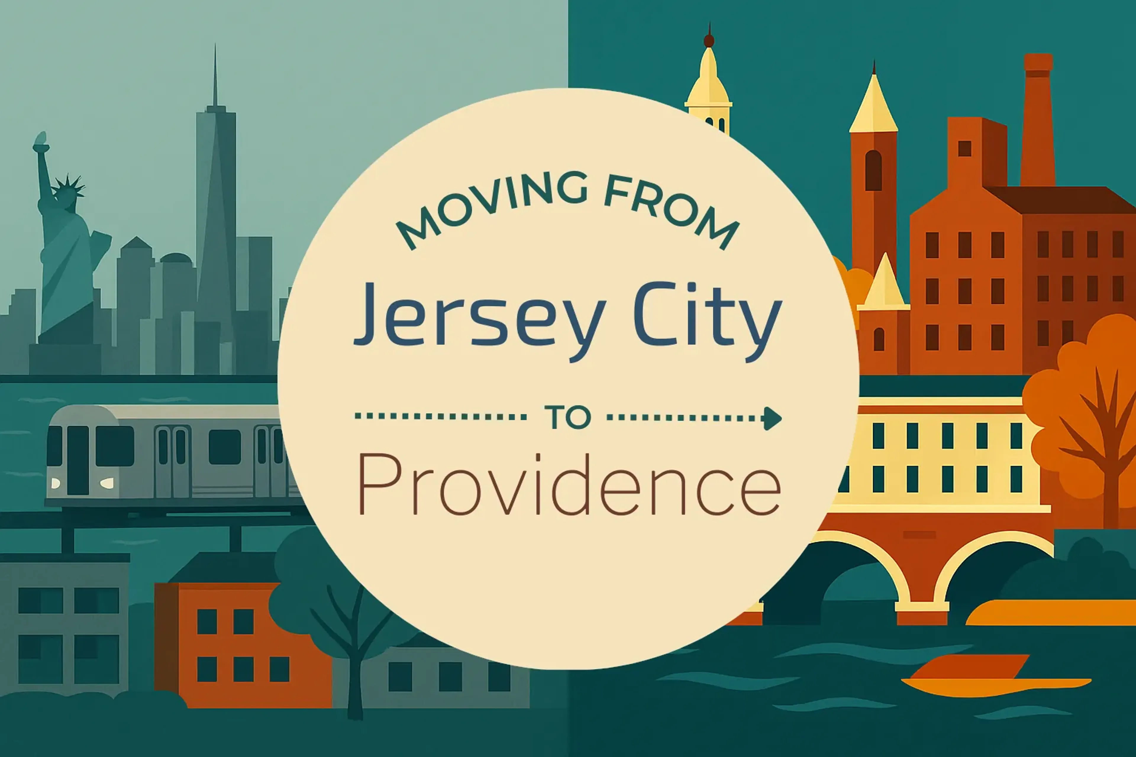 Side-by-side comparison of Jersey City to Providence moving companies
