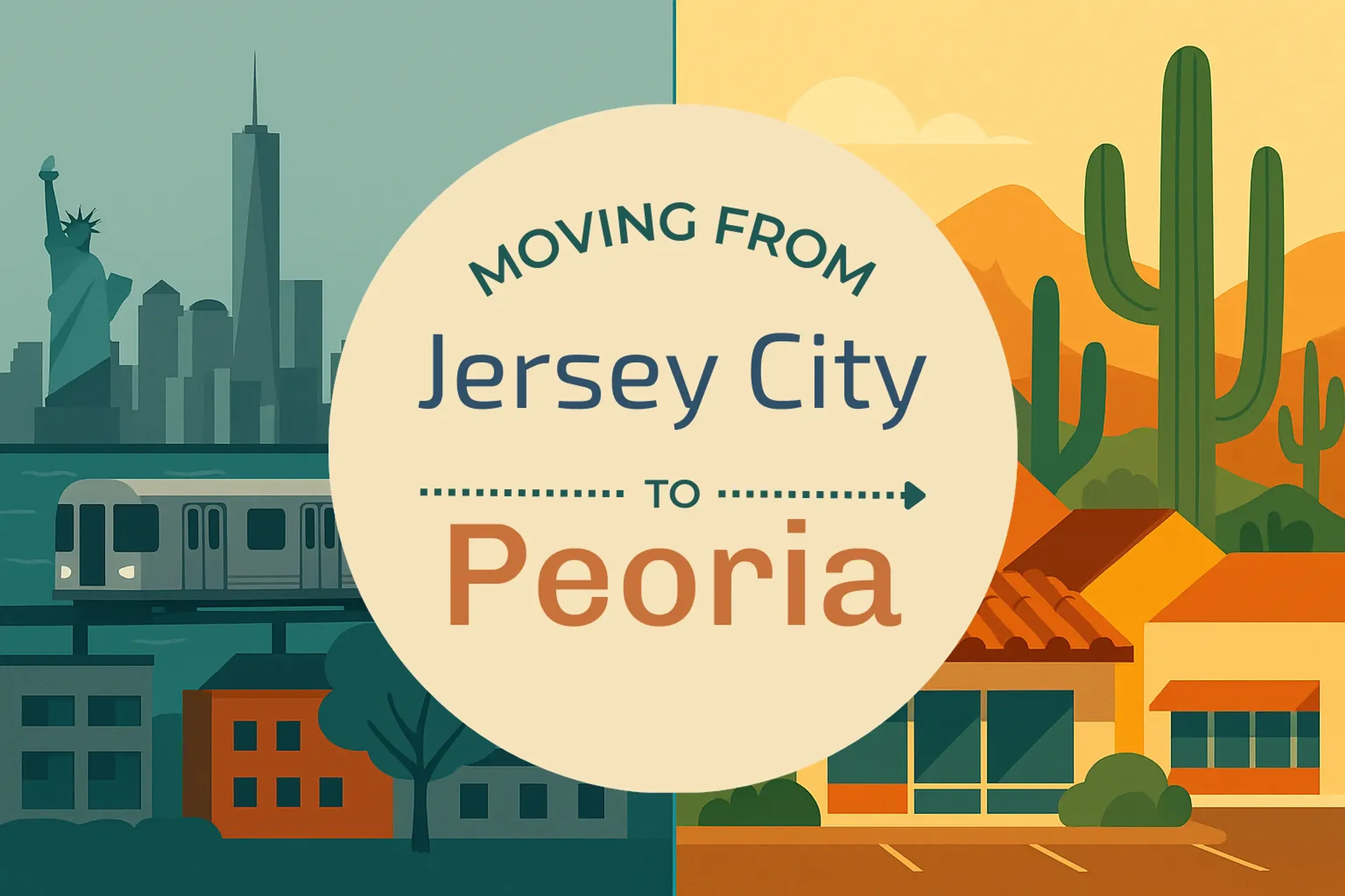 Side-by-side comparison of Jersey City to Peoria moving companies