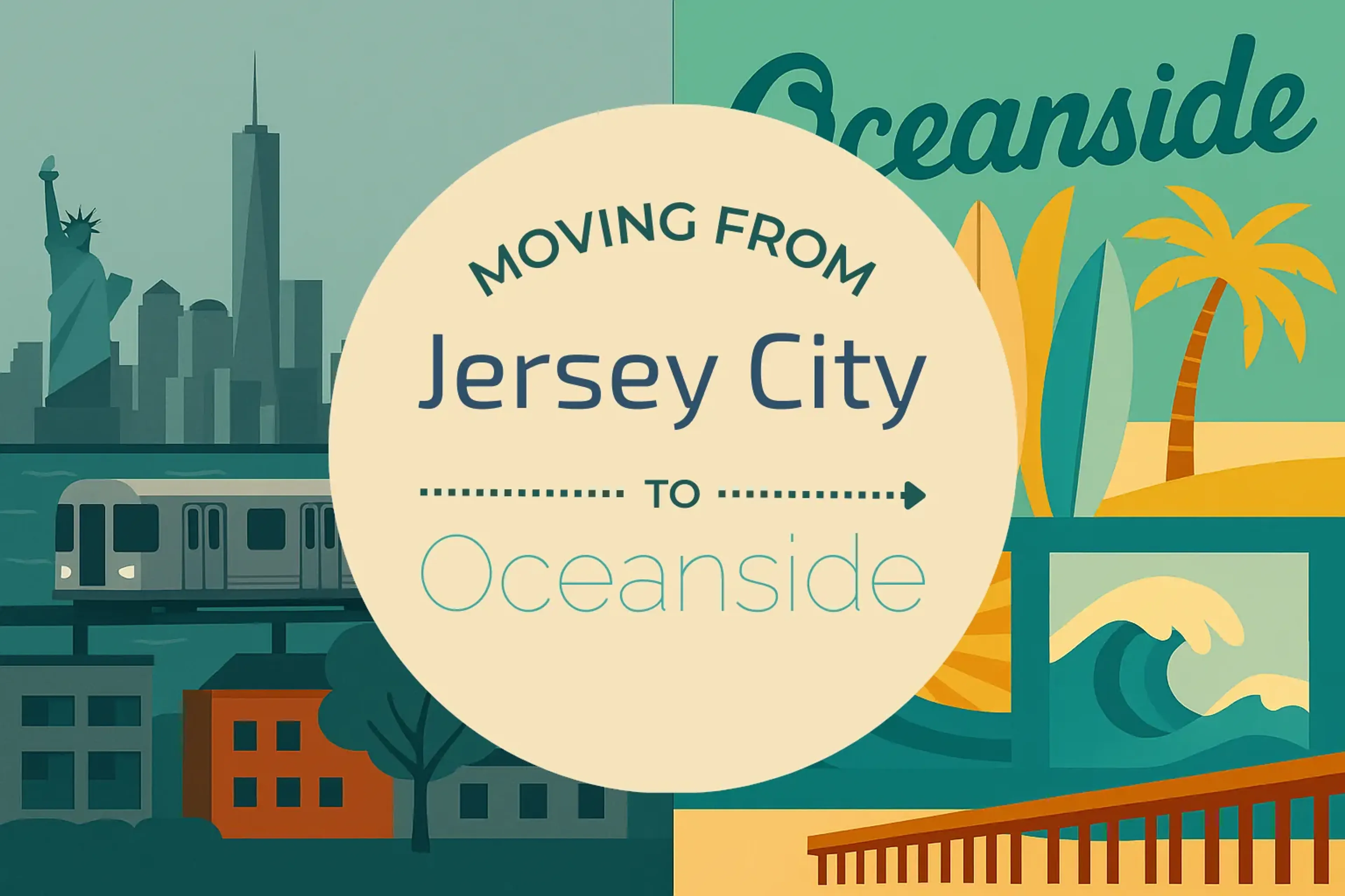 Side-by-side comparison of Jersey City to Oceanside moving companies