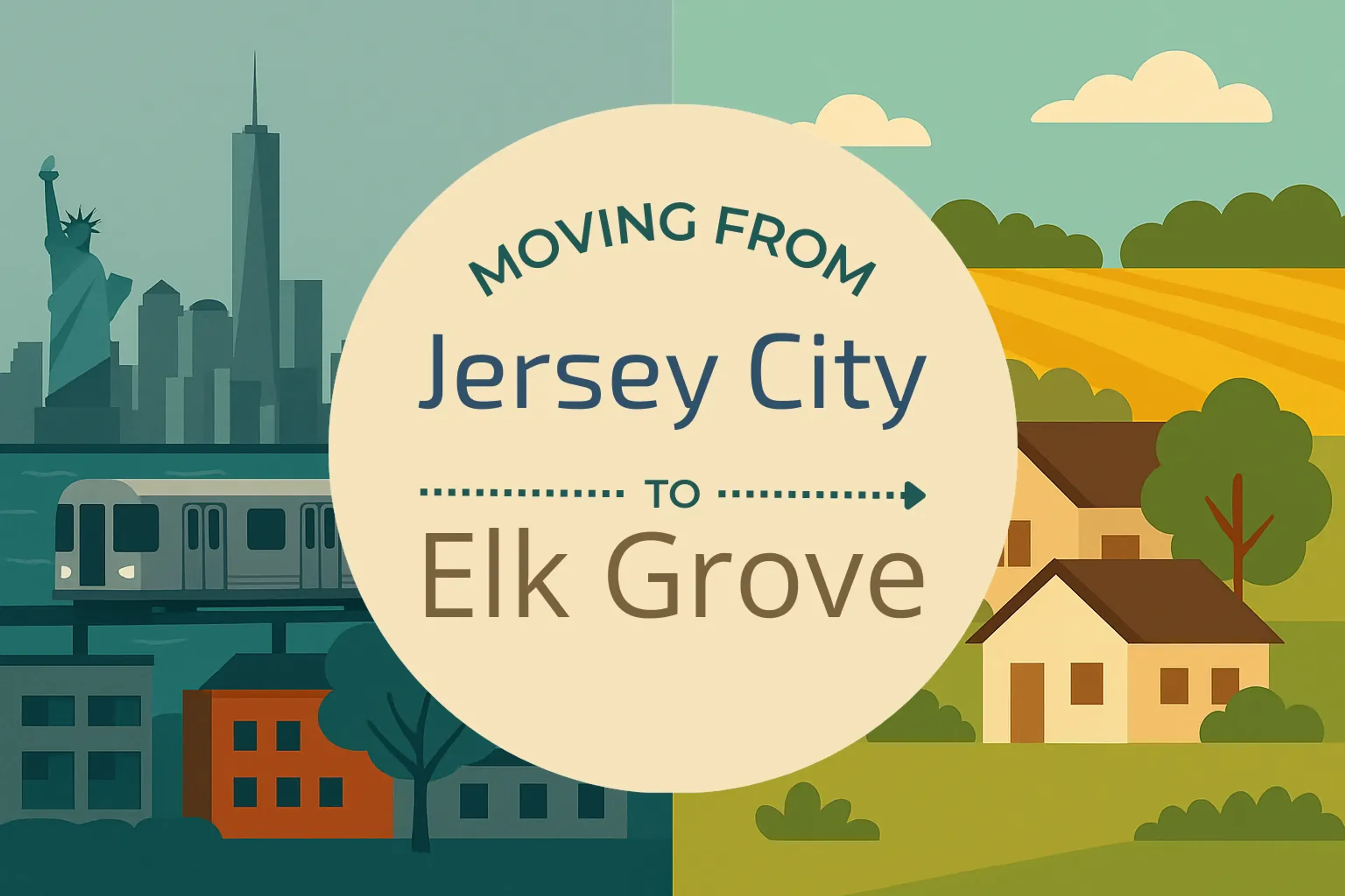 Side-by-side comparison of Jersey City to Elk Grove moving companies