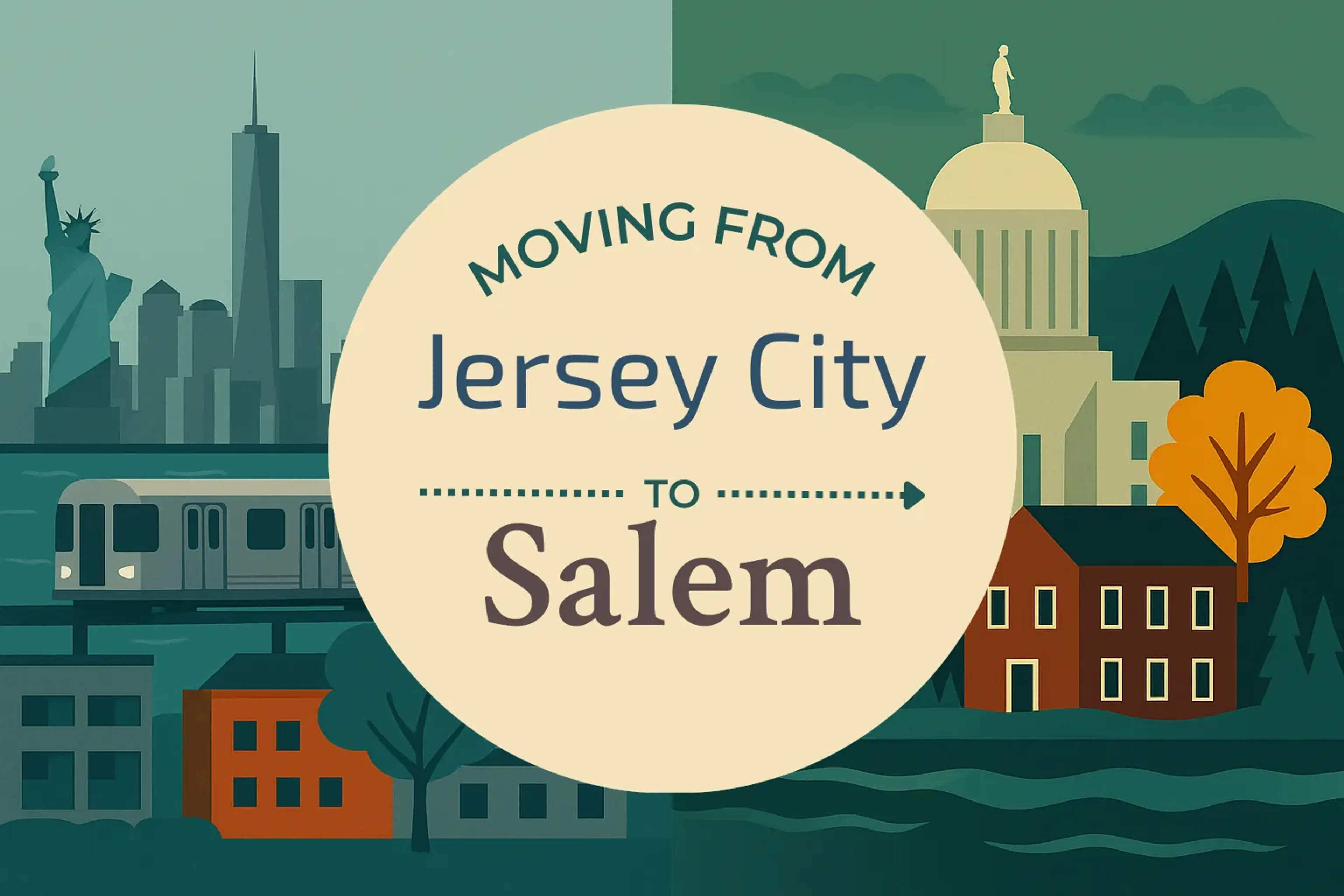 Side-by-side comparison of Jersey City to Salem moving companies