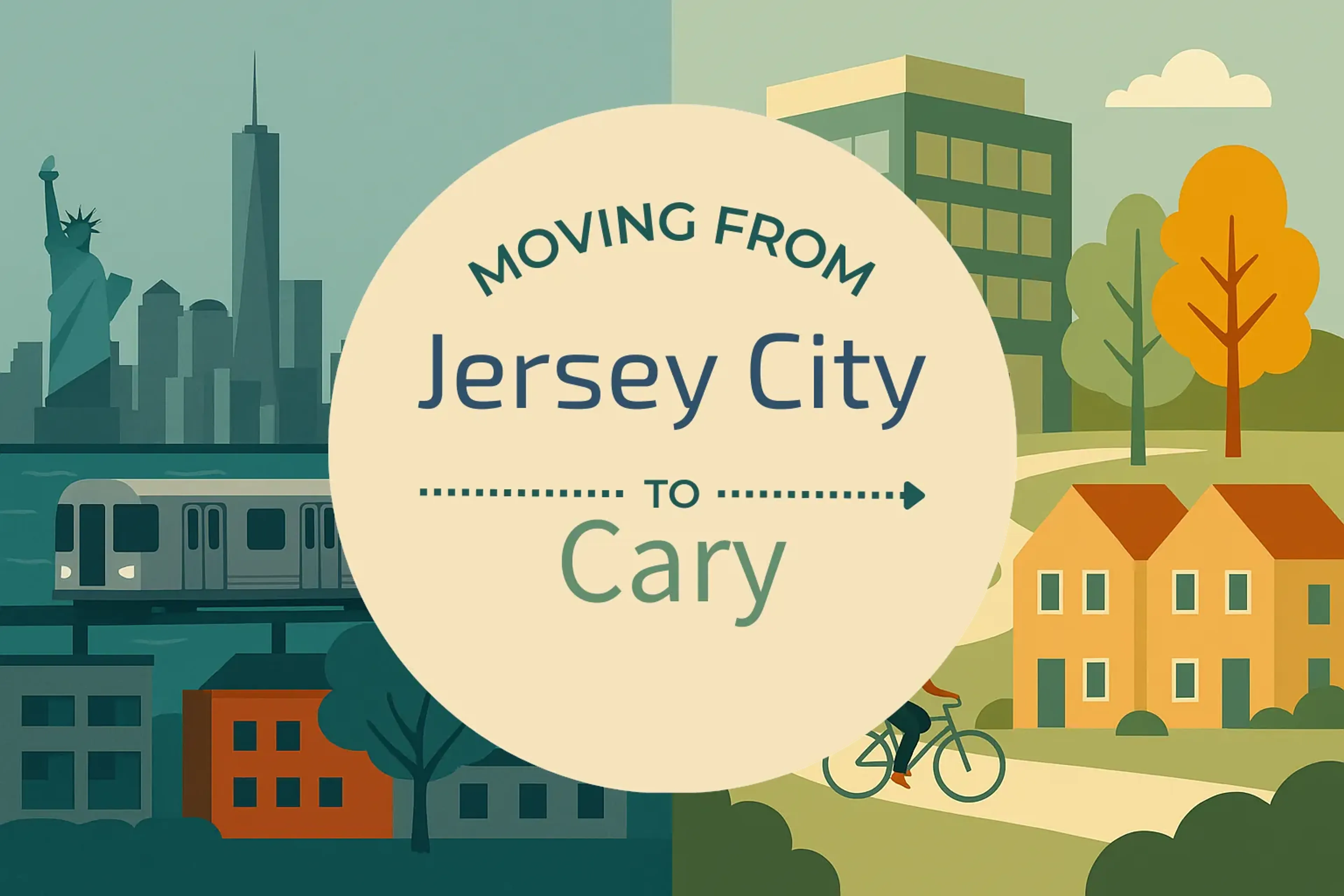Side-by-side comparison of Jersey City to Cary moving companies