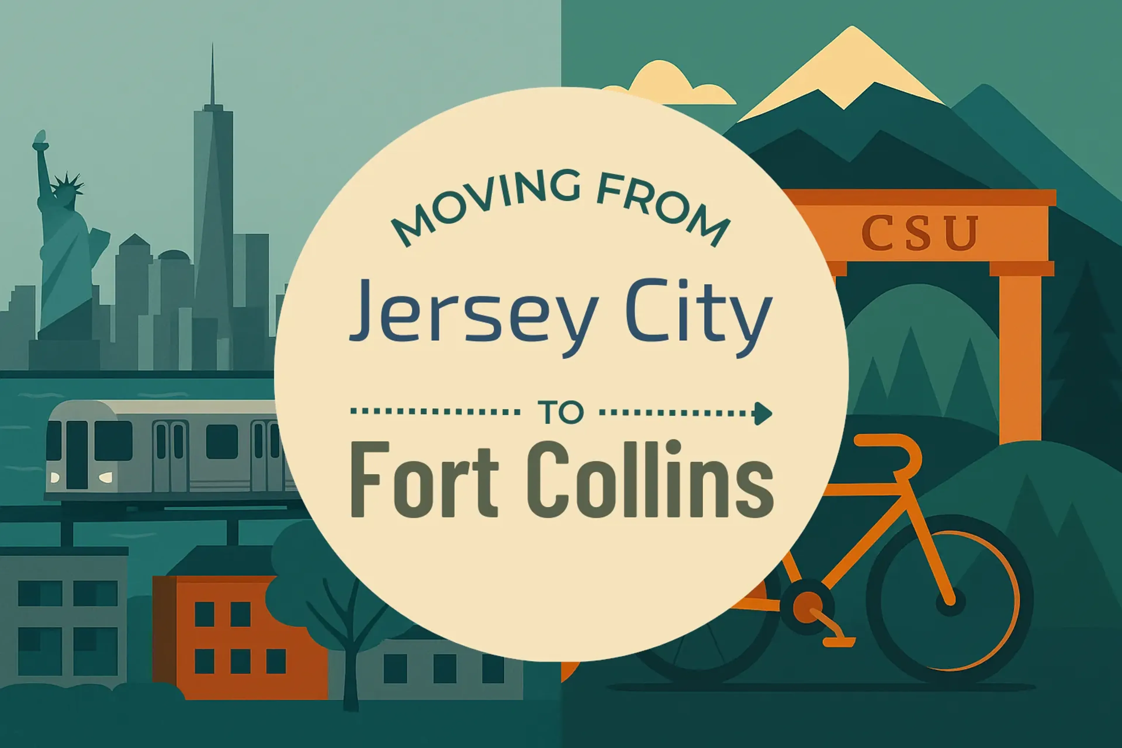 Side-by-side comparison of Jersey City to Fort Collins moving companies