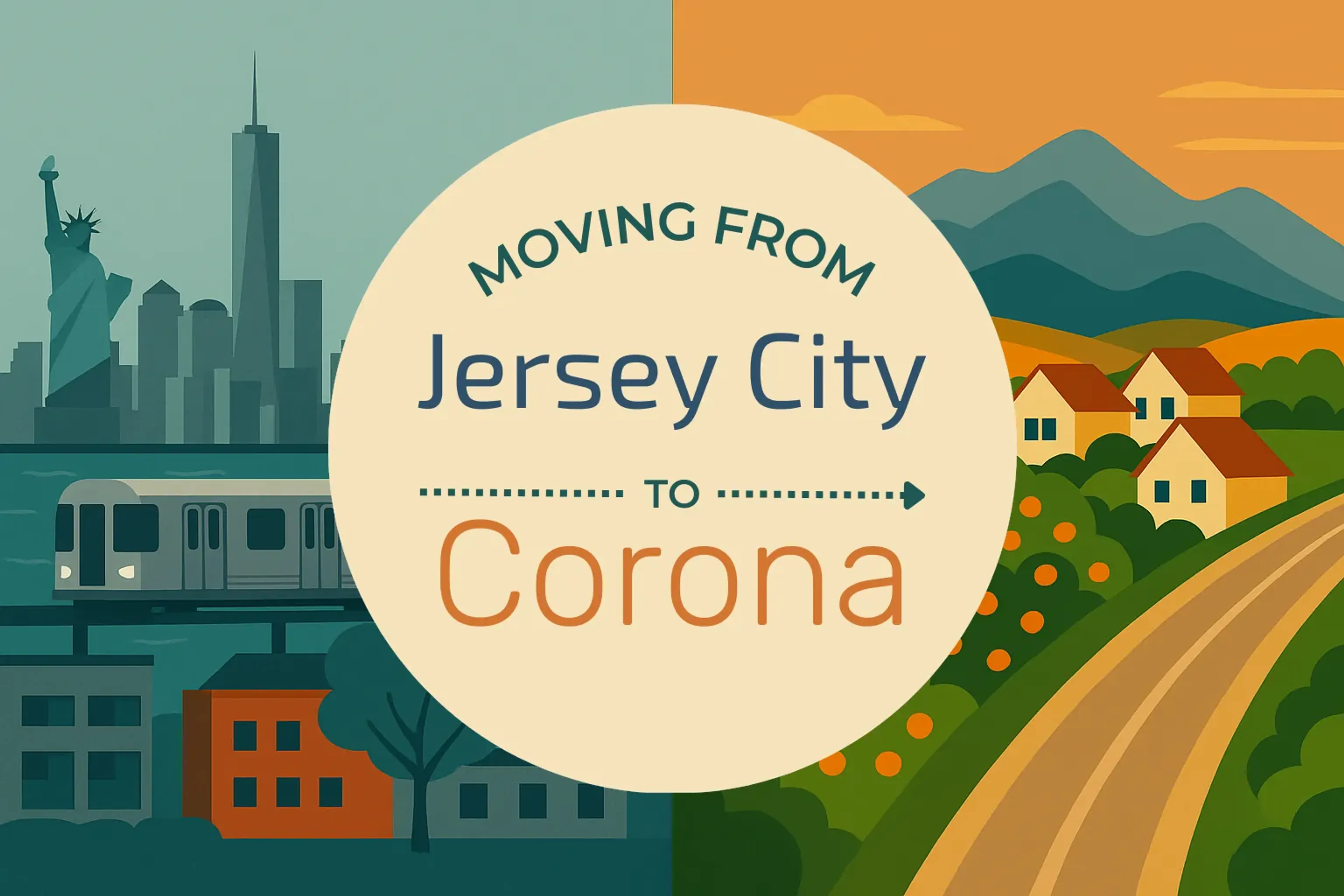 Side-by-side comparison of Jersey City to Corona moving companies