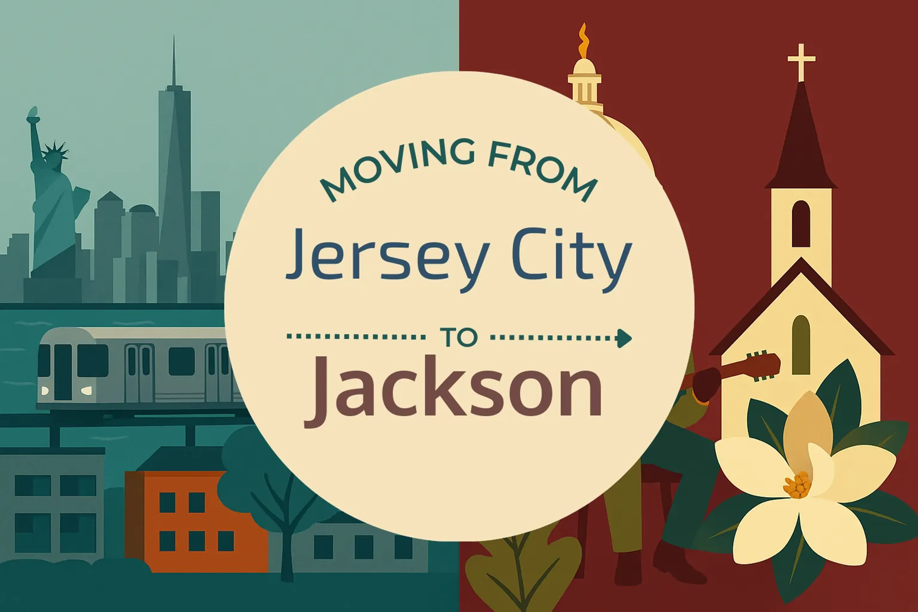 Side-by-side comparison of Jersey City to Jackson moving companies