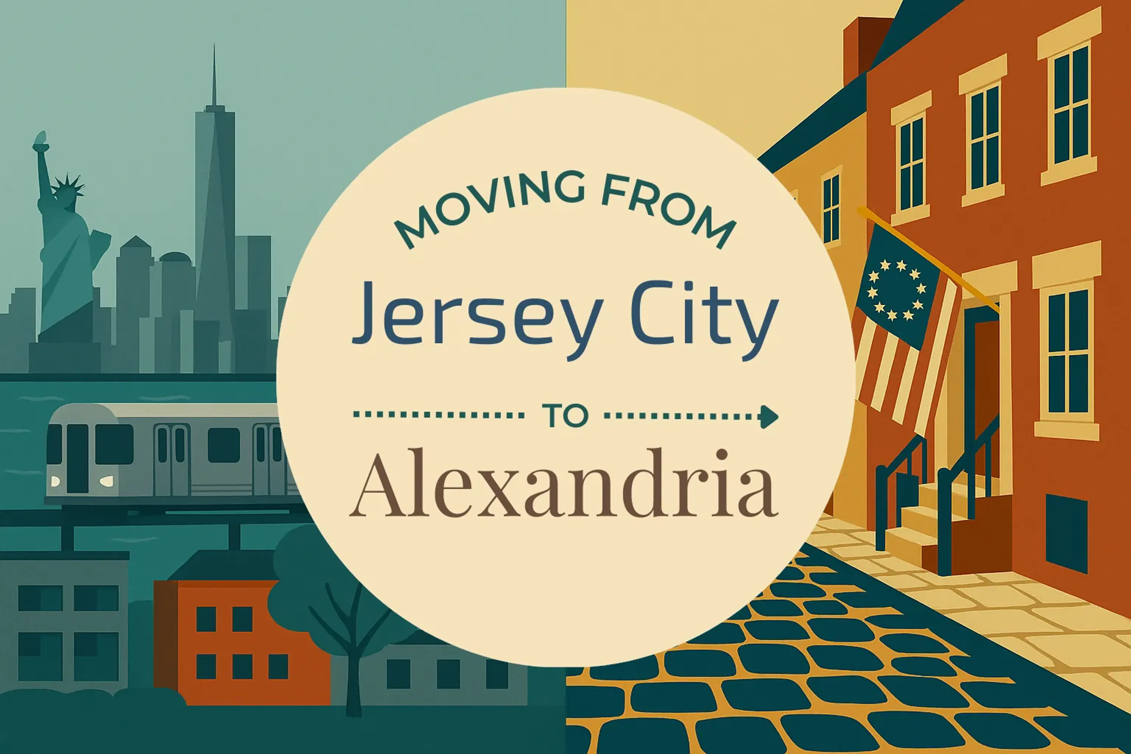 Side-by-side comparison of Jersey City to Alexandria moving companies
