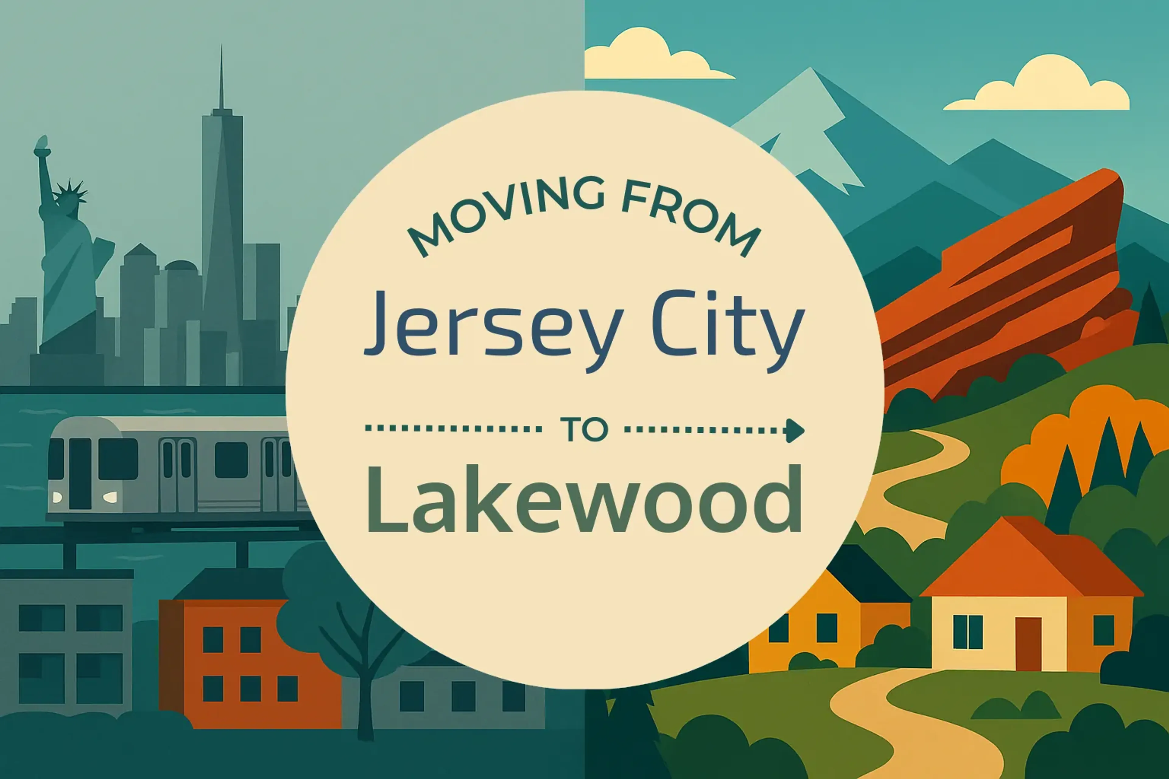 Side-by-side comparison of Jersey City to Lakewood moving companies