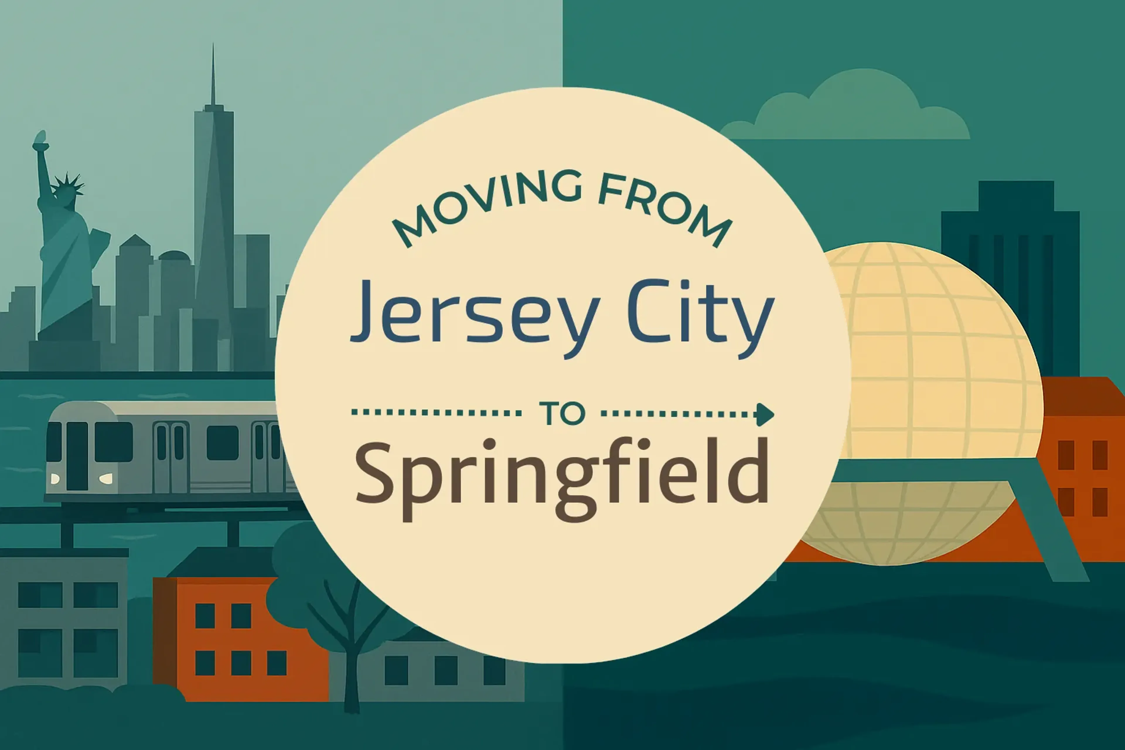 Side-by-side comparison of Jersey City to Springfield moving companies