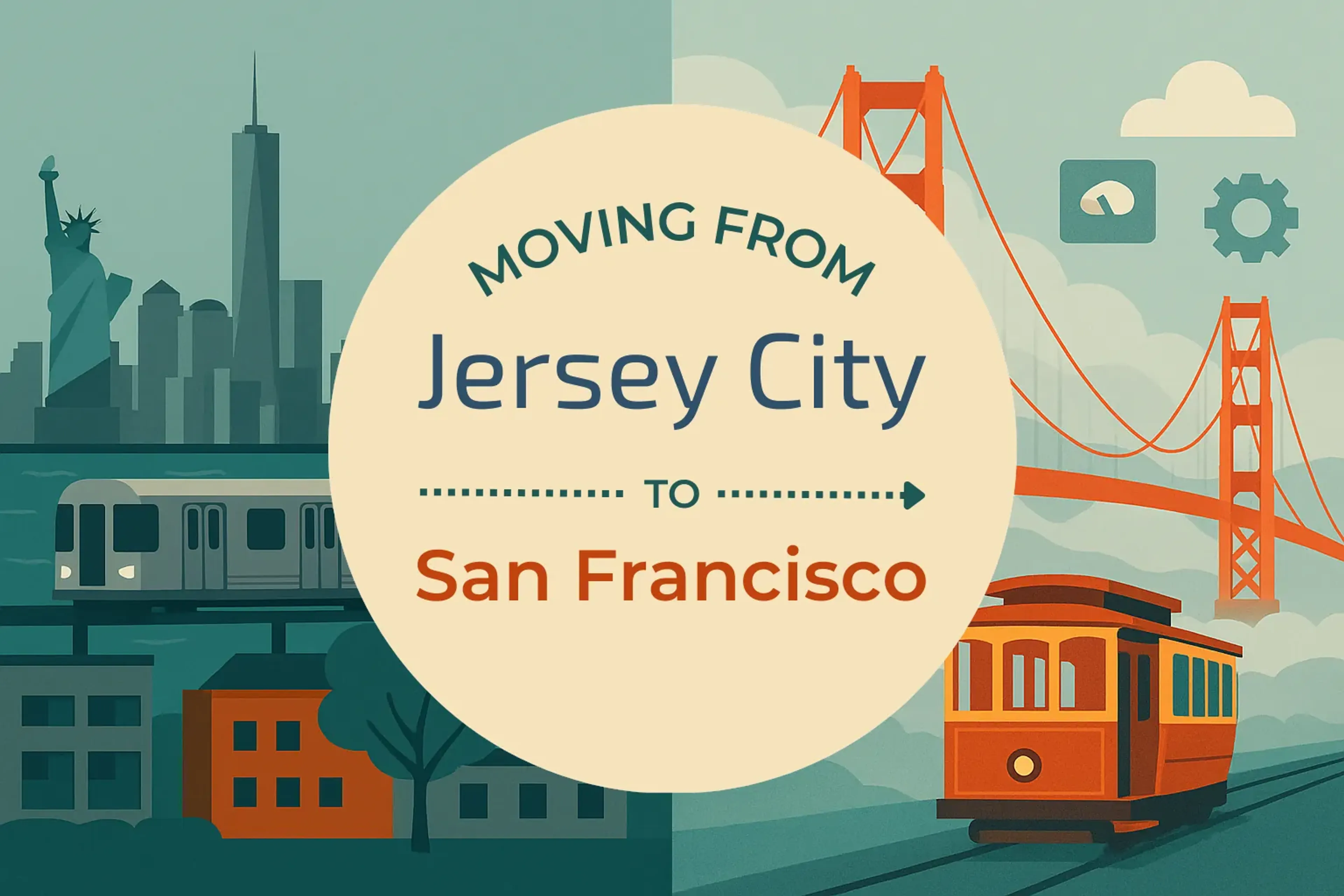 Side-by-side comparison of Jersey City to San Francisco moving companies
