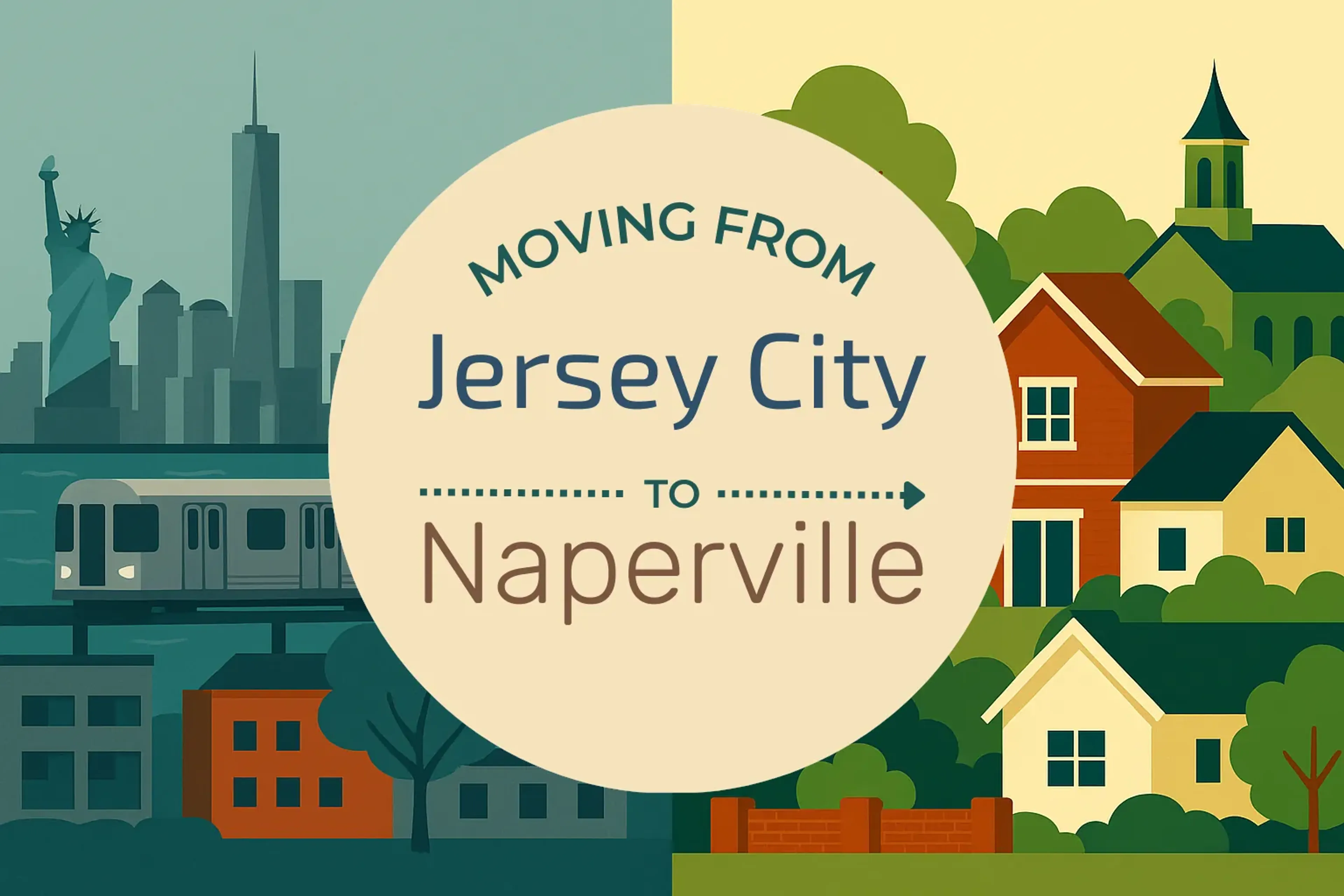 Side-by-side comparison of Jersey City to Naperville moving companies