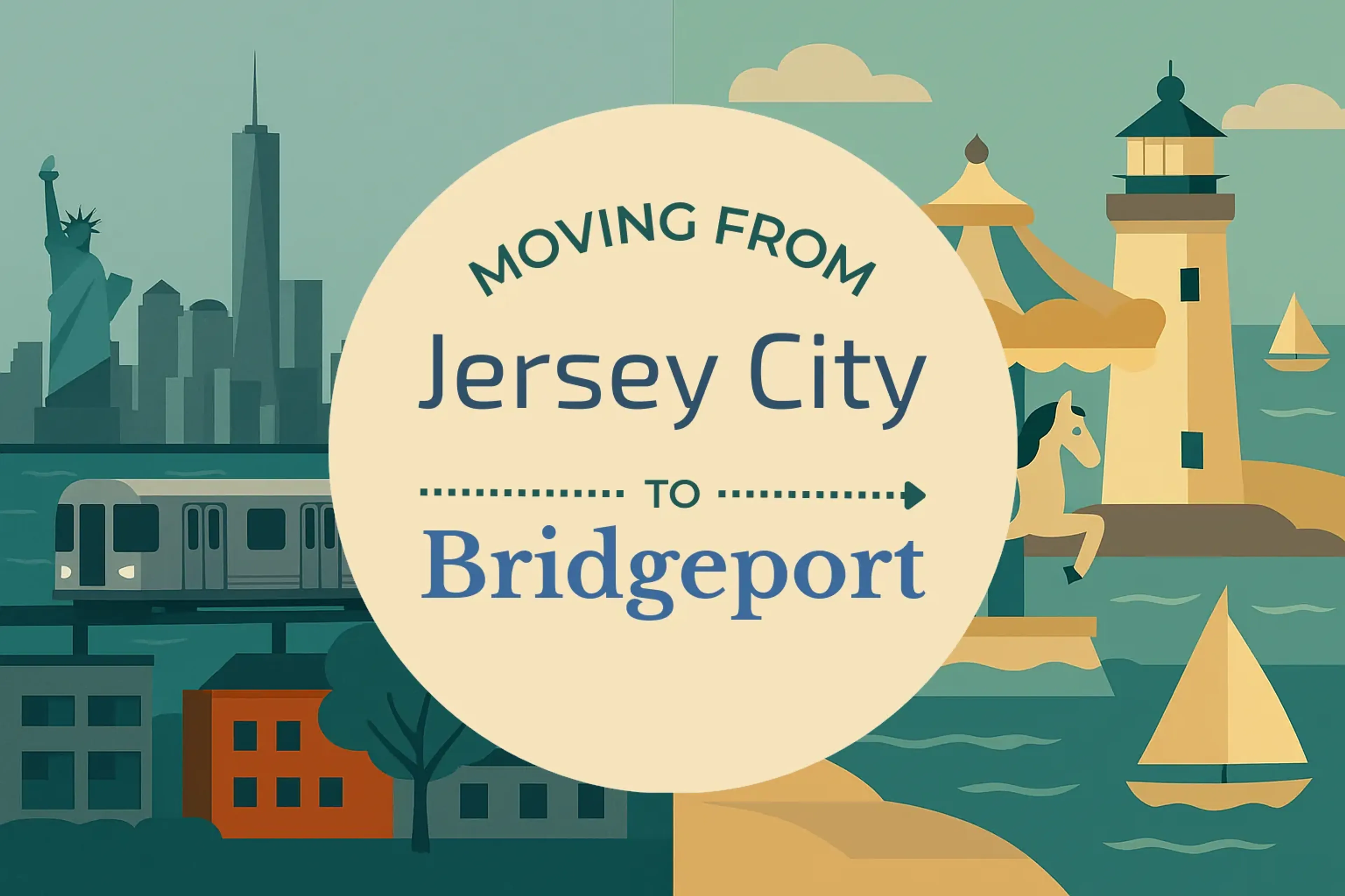 Side-by-side comparison of Jersey City to Bridgeport moving companies