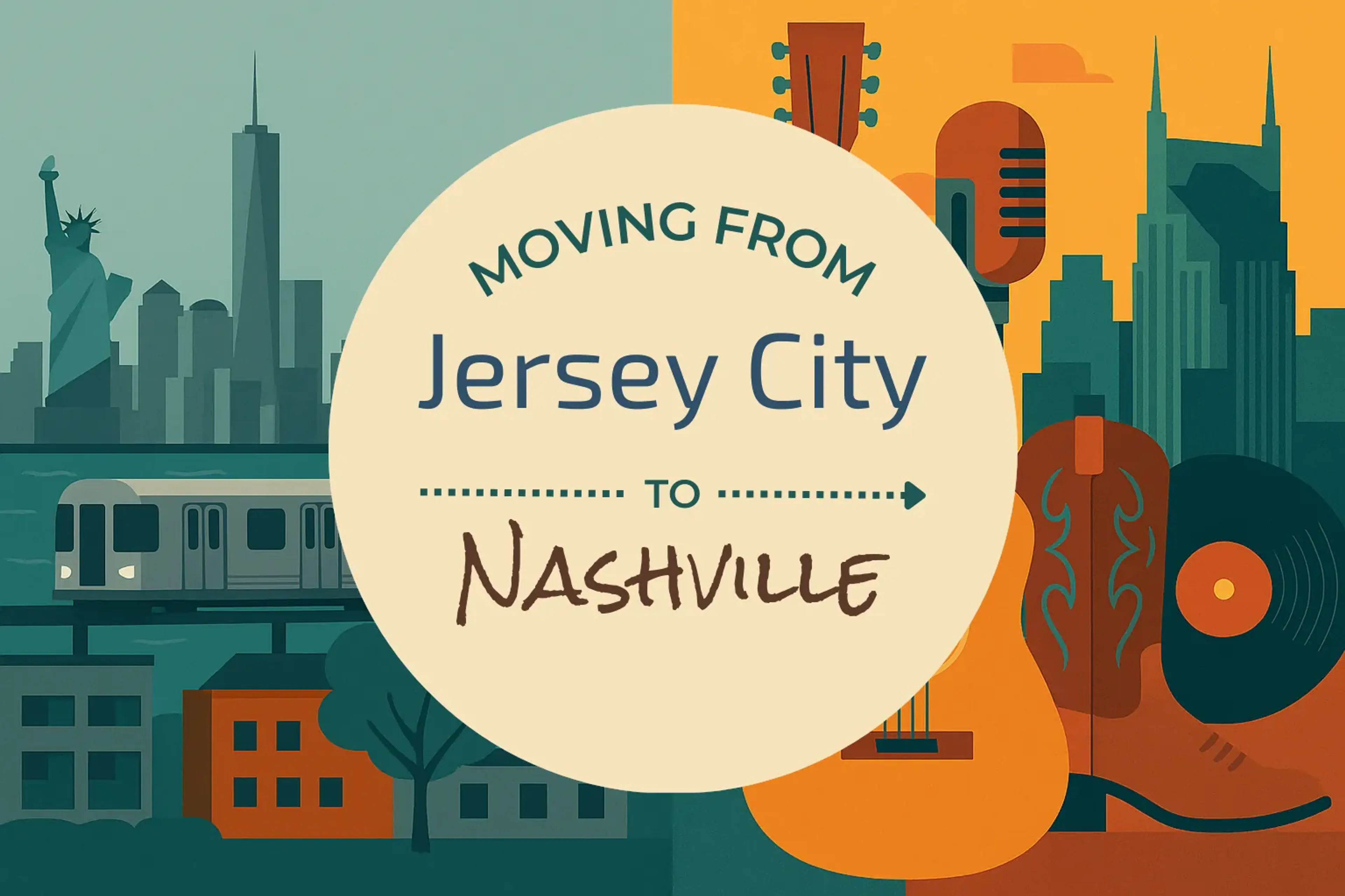 Side-by-side comparison of Jersey City to Nashville moving companies