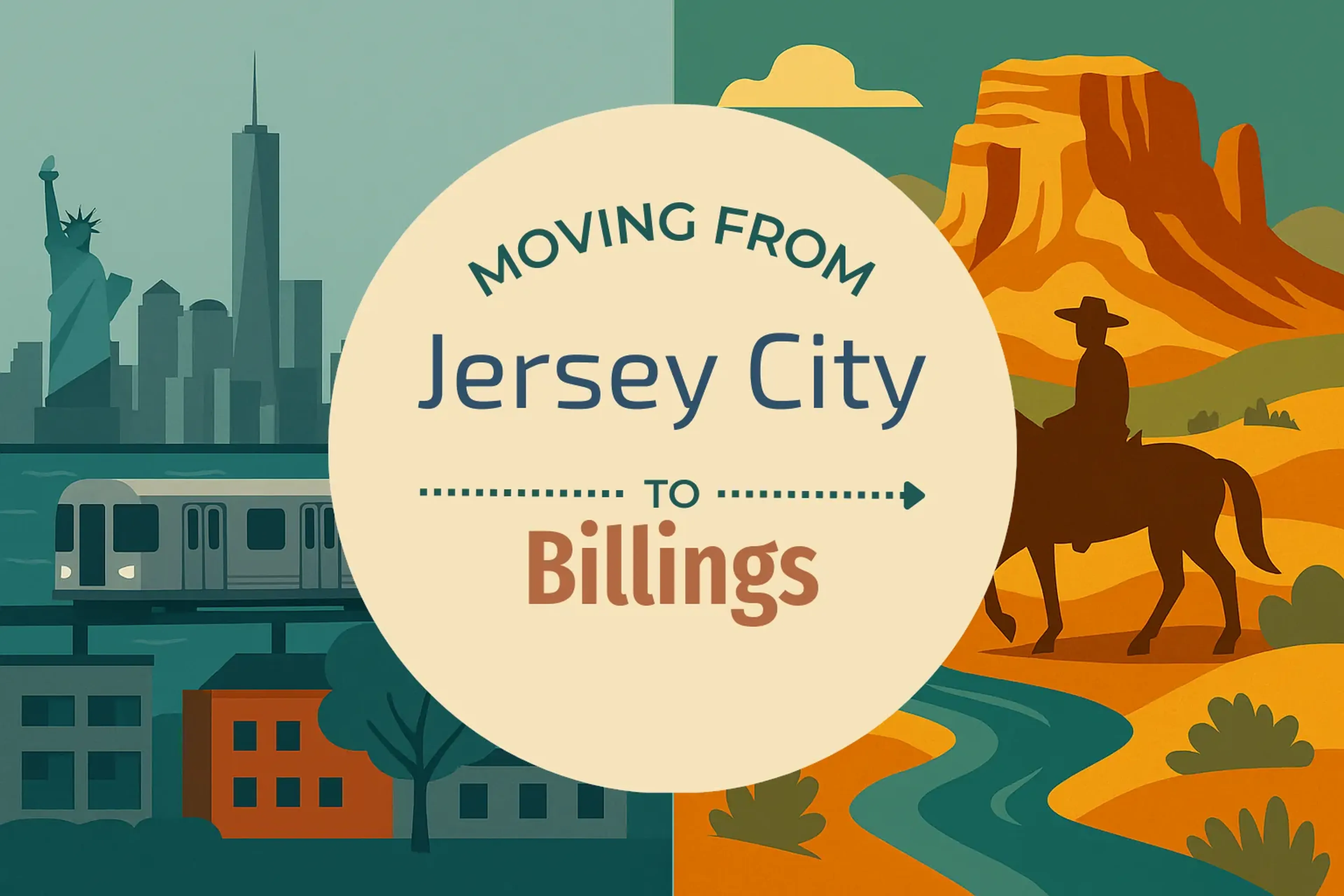 Side-by-side comparison of Jersey City to Billings moving companies