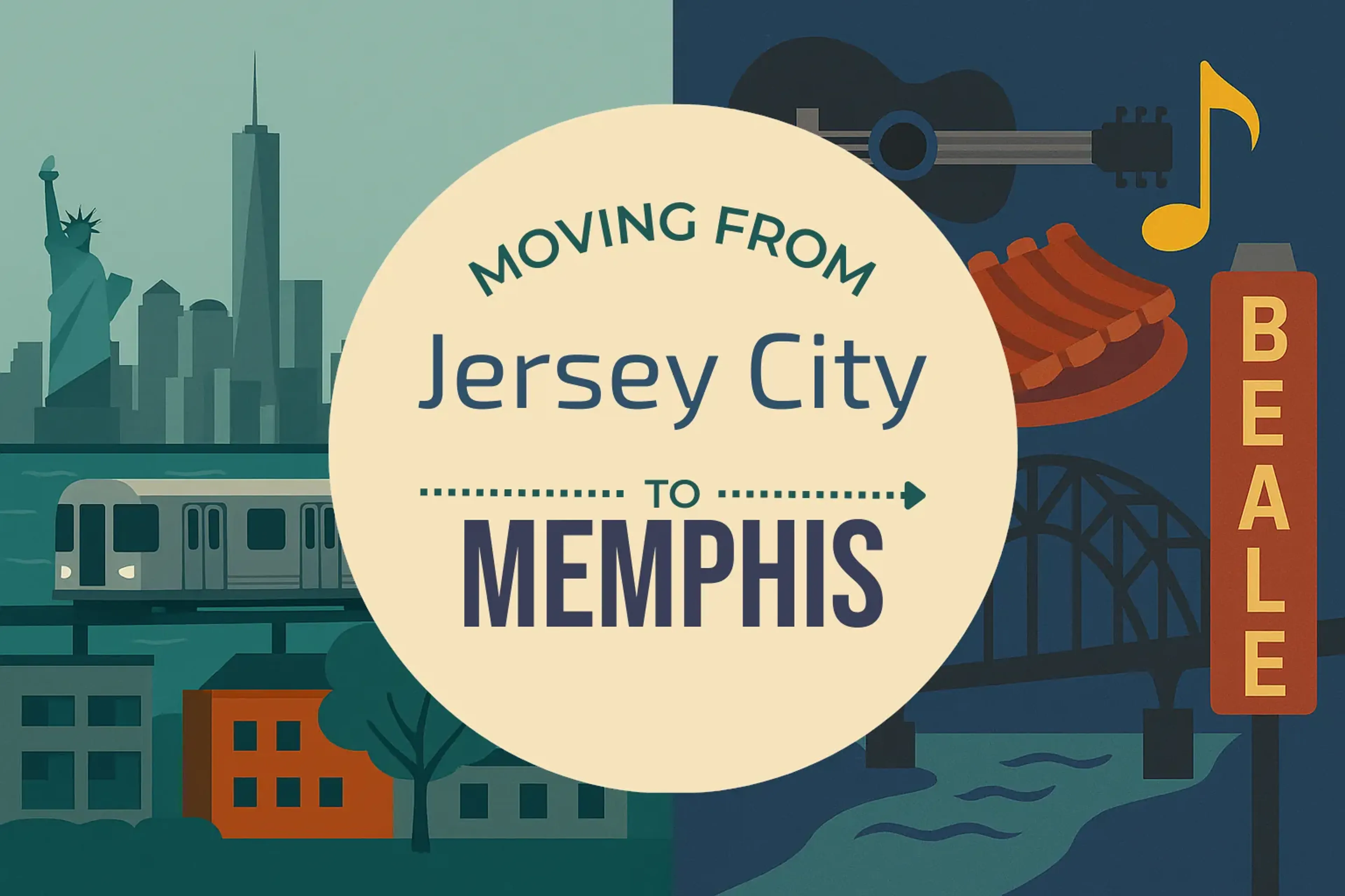 Side-by-side comparison of Jersey City to Memphis moving companies