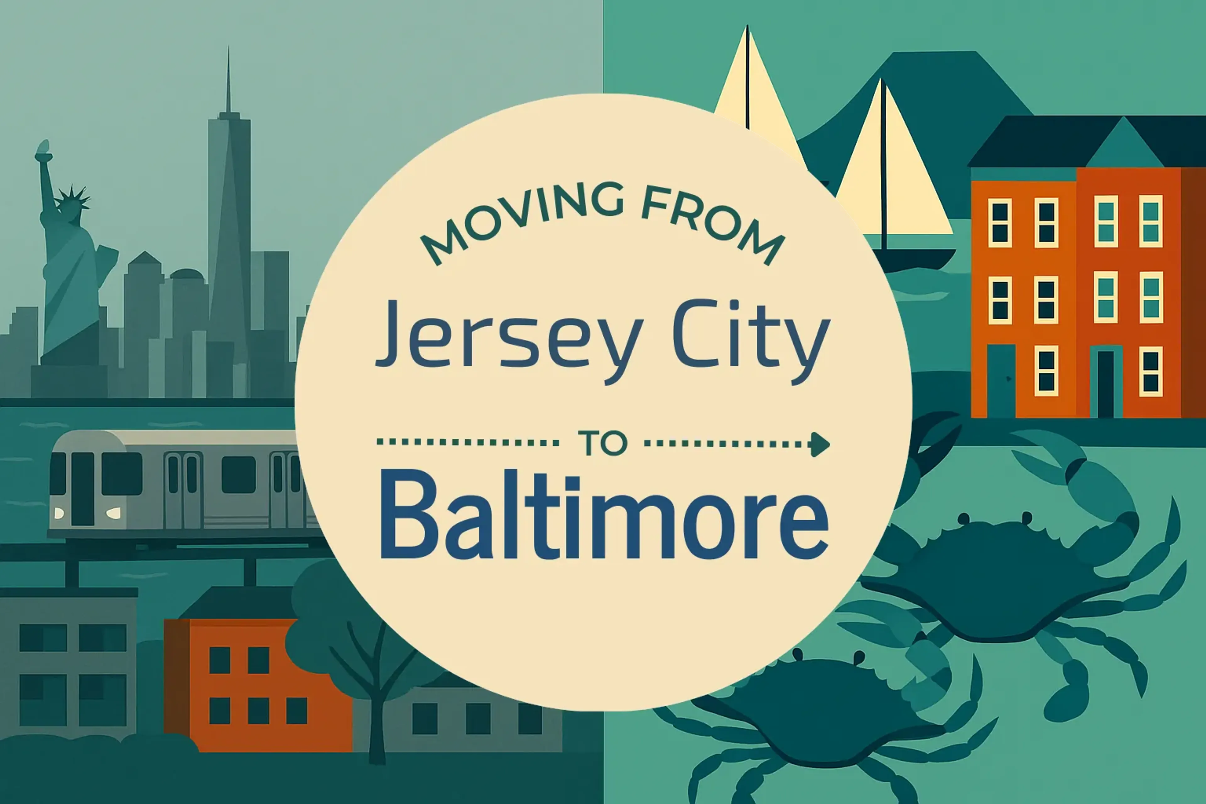 Side-by-side comparison of Jersey City to Baltimore moving companies
