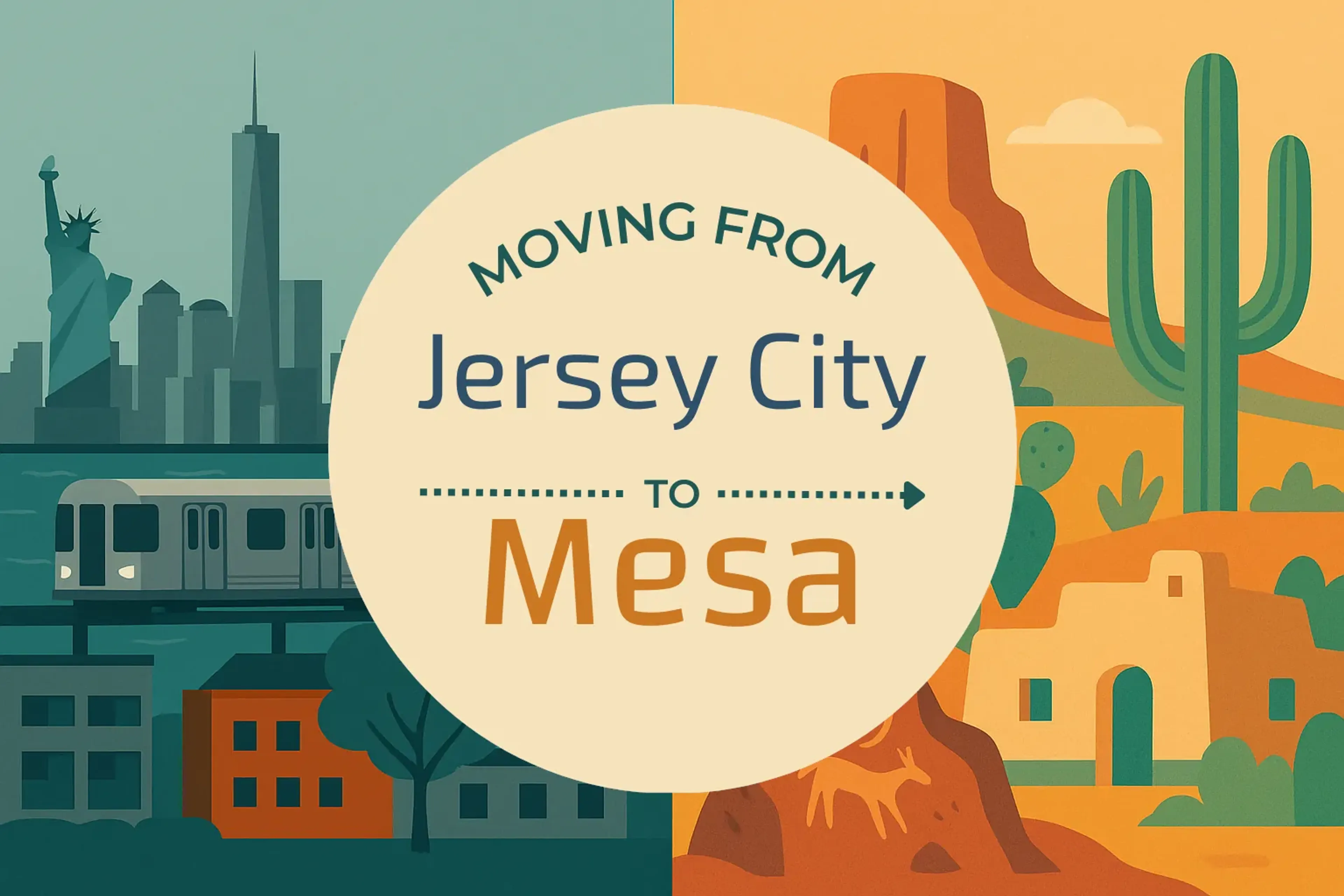 Side-by-side comparison of Jersey City to Mesa moving companies