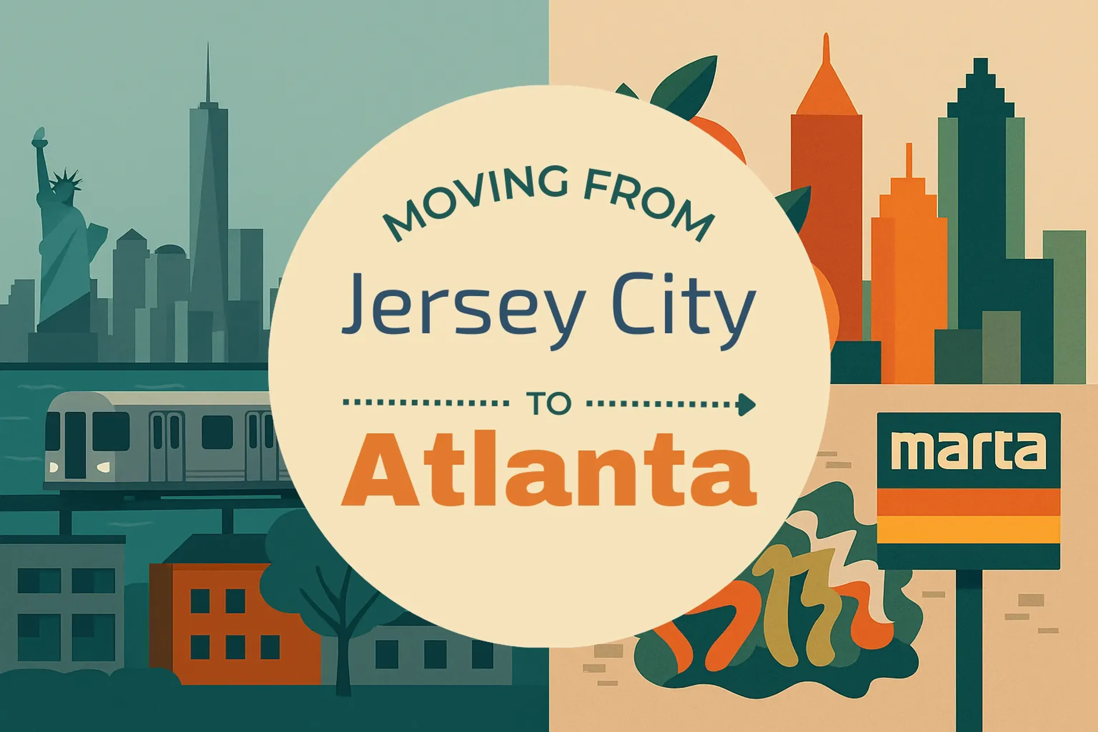 Side-by-side comparison of Jersey City to Atlanta moving companies