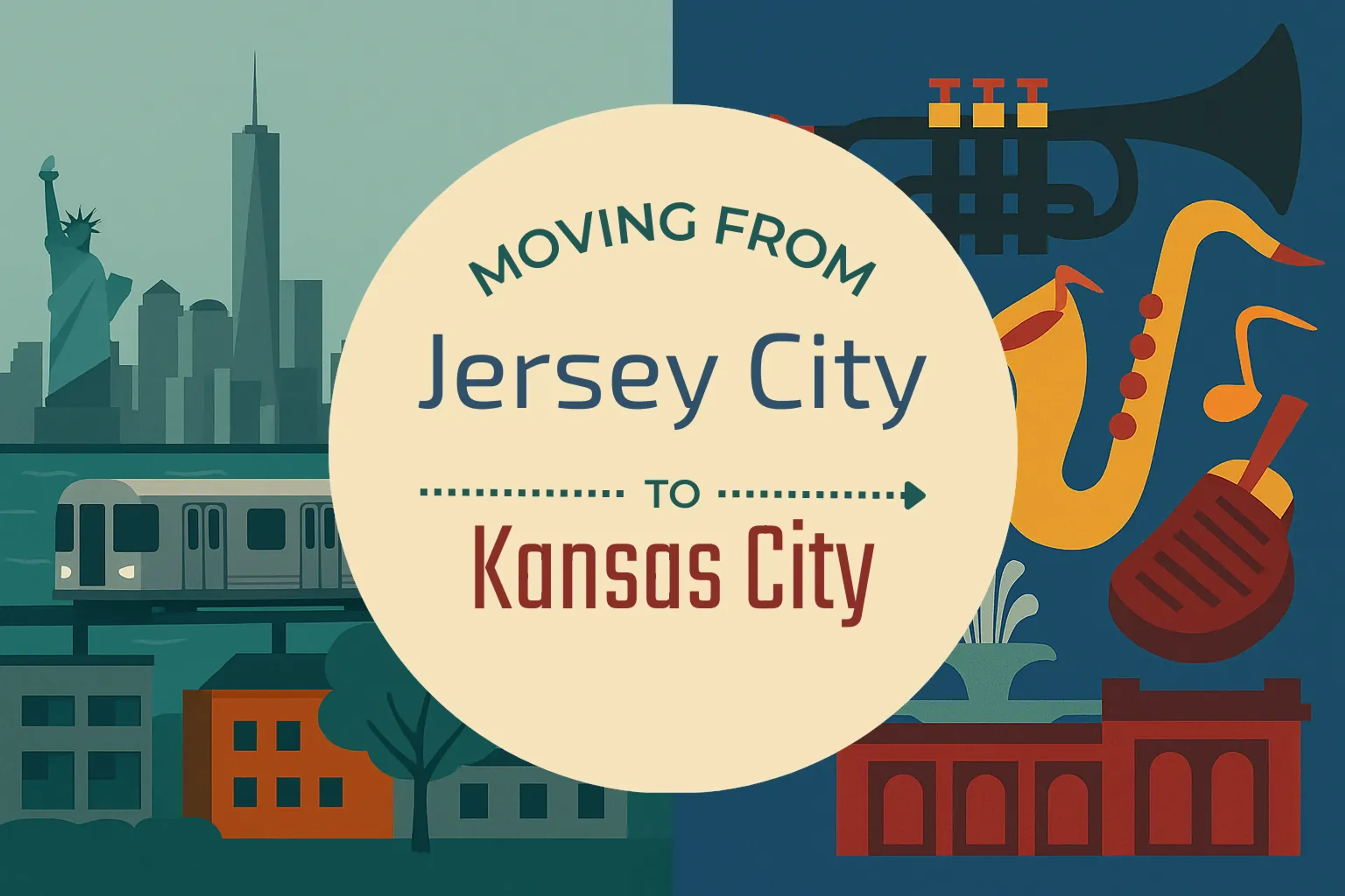 Side-by-side comparison of Jersey City to Kansas City moving companies