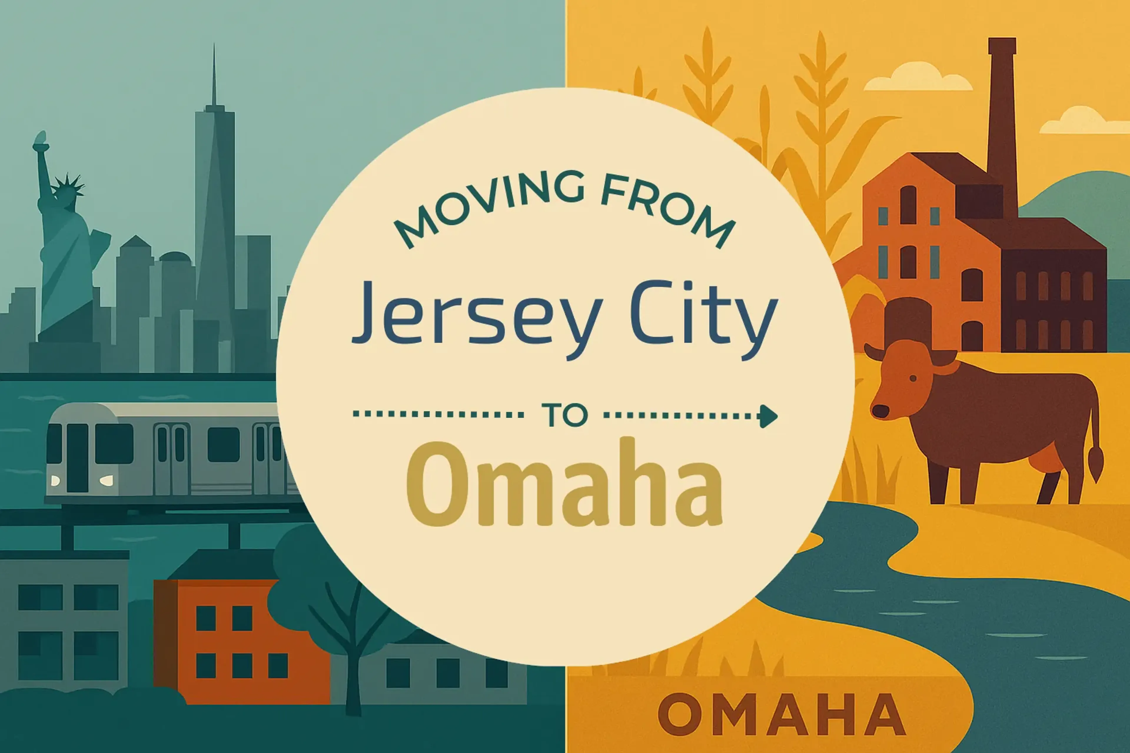 Side-by-side comparison of Jersey City to Omaha moving companies