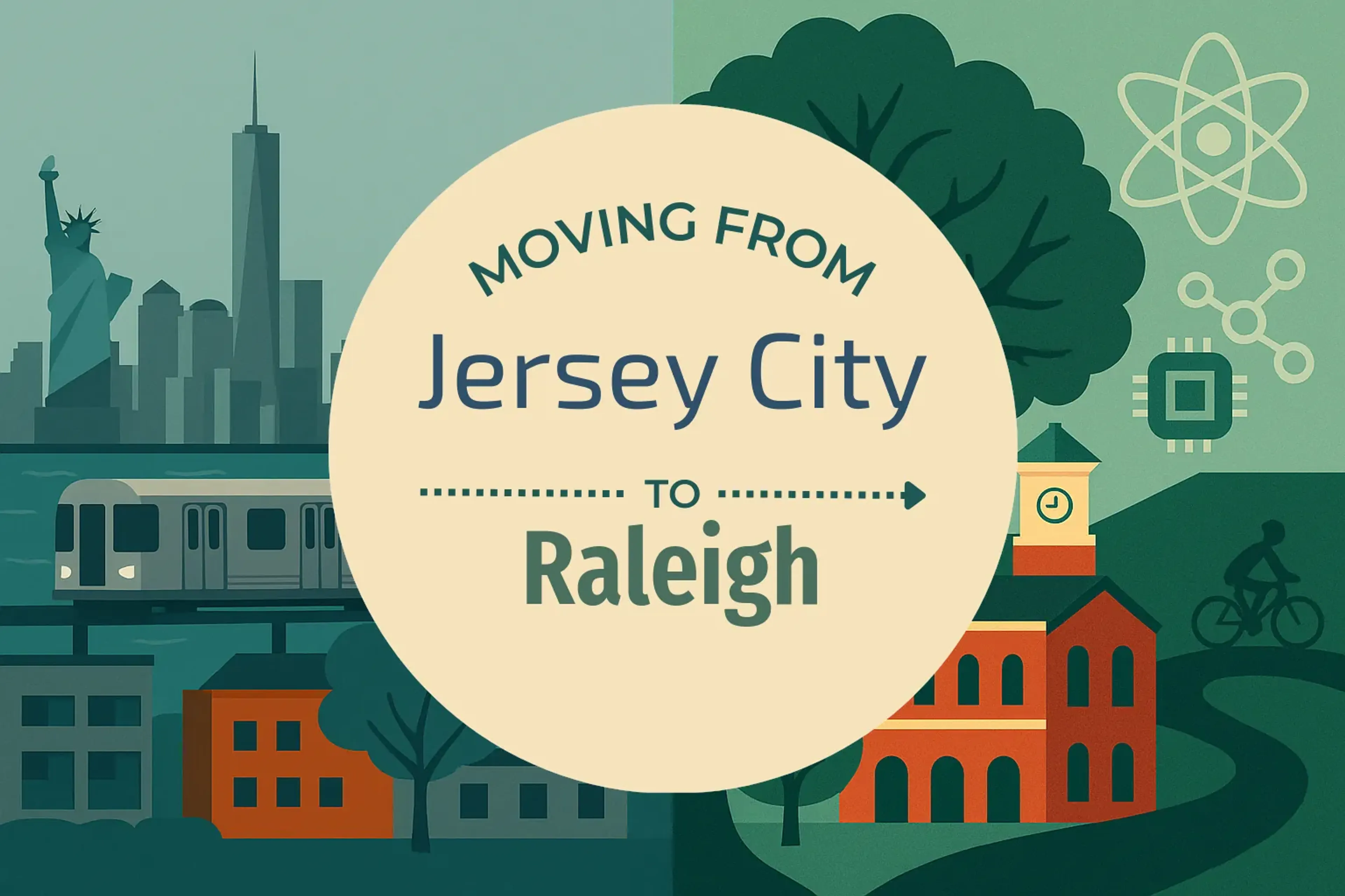 Side-by-side comparison of Jersey City to Raleigh moving companies