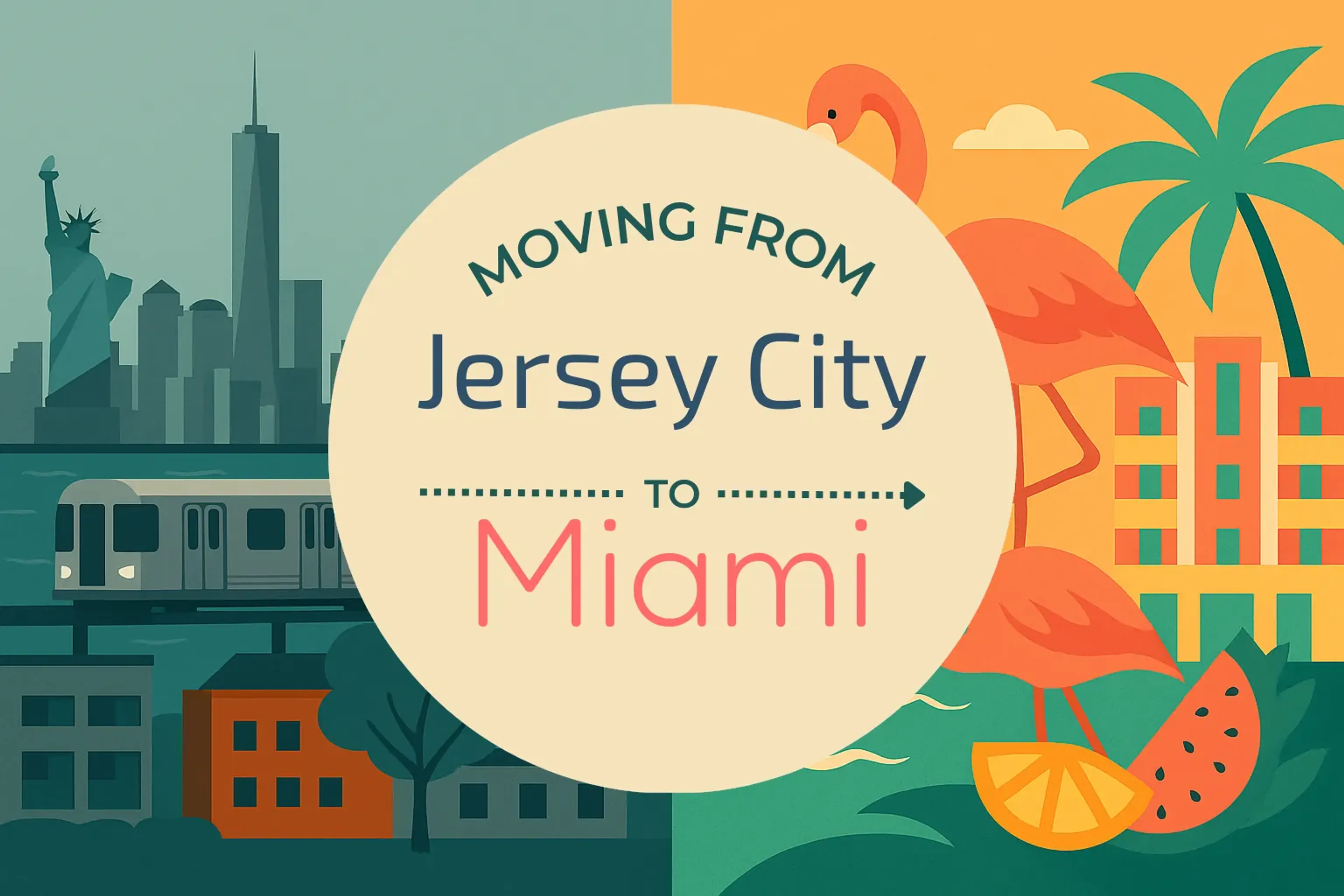 Side-by-side comparison of Jersey City to Miami moving companies