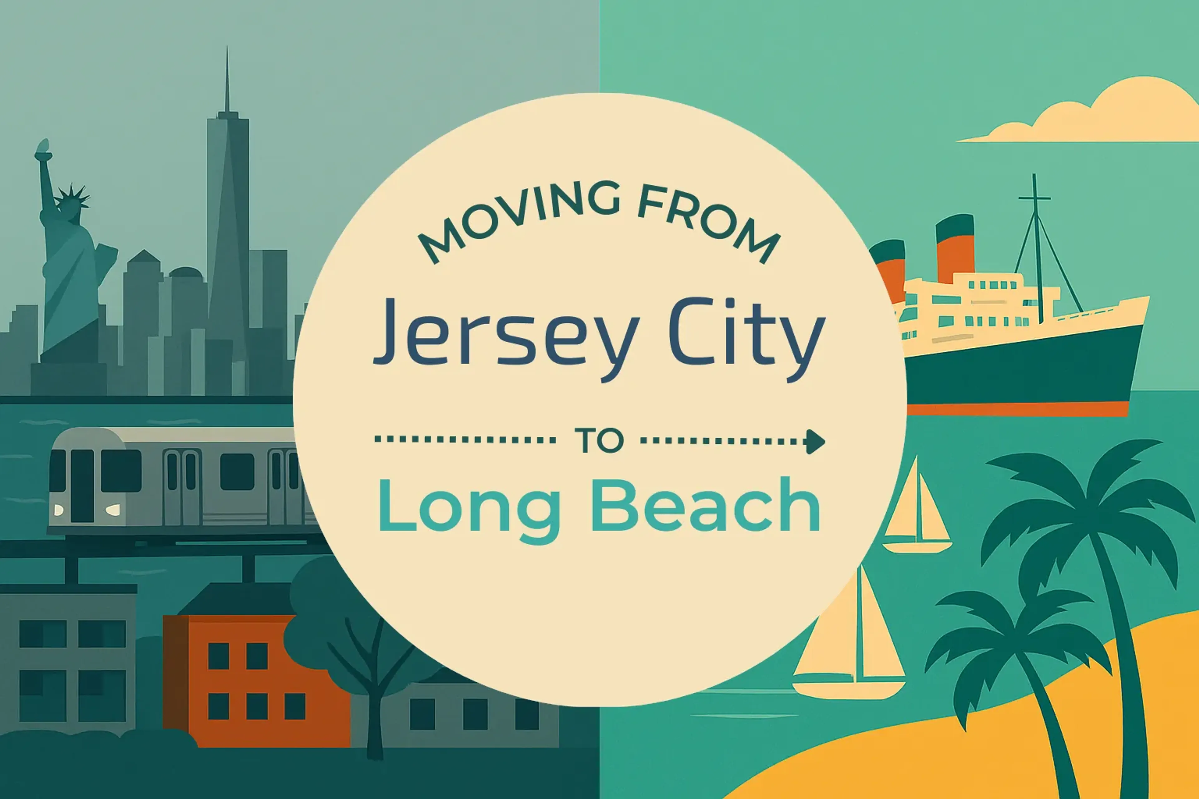 Side-by-side comparison of Jersey City to Long Beach moving companies