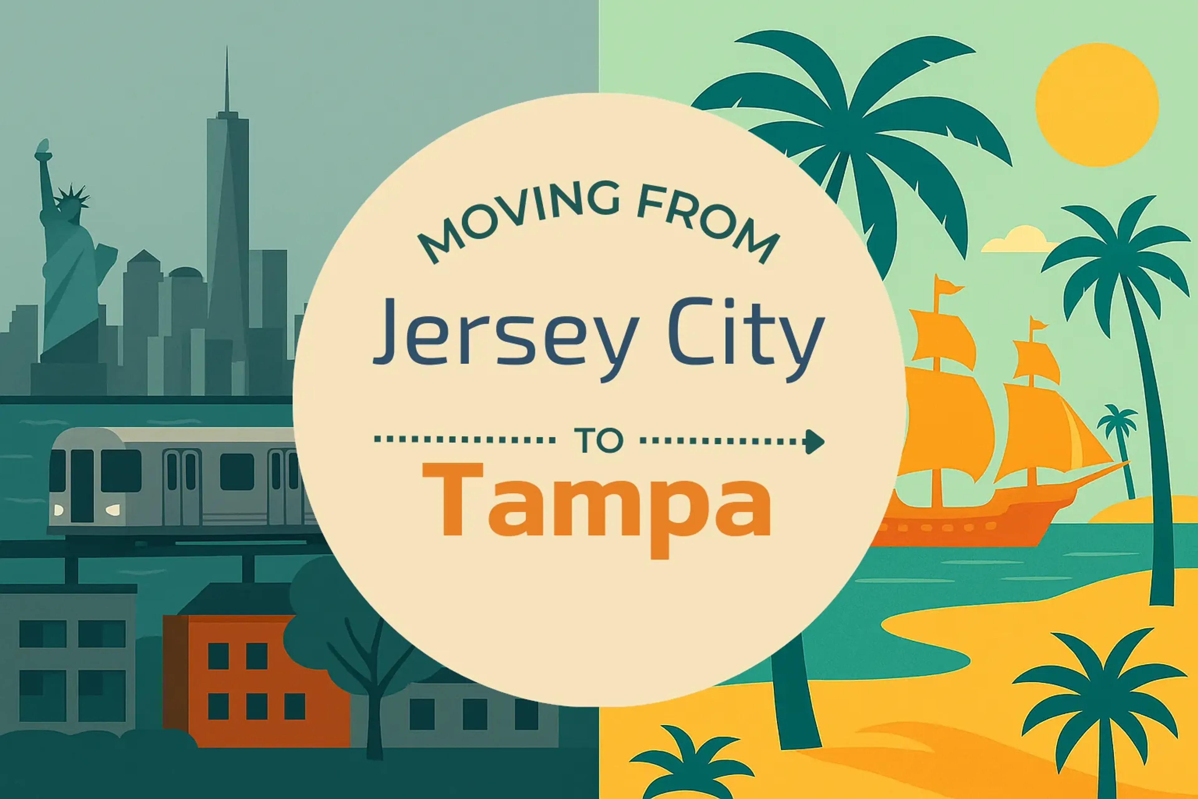 Side-by-side comparison of Jersey City to Tampa moving companies