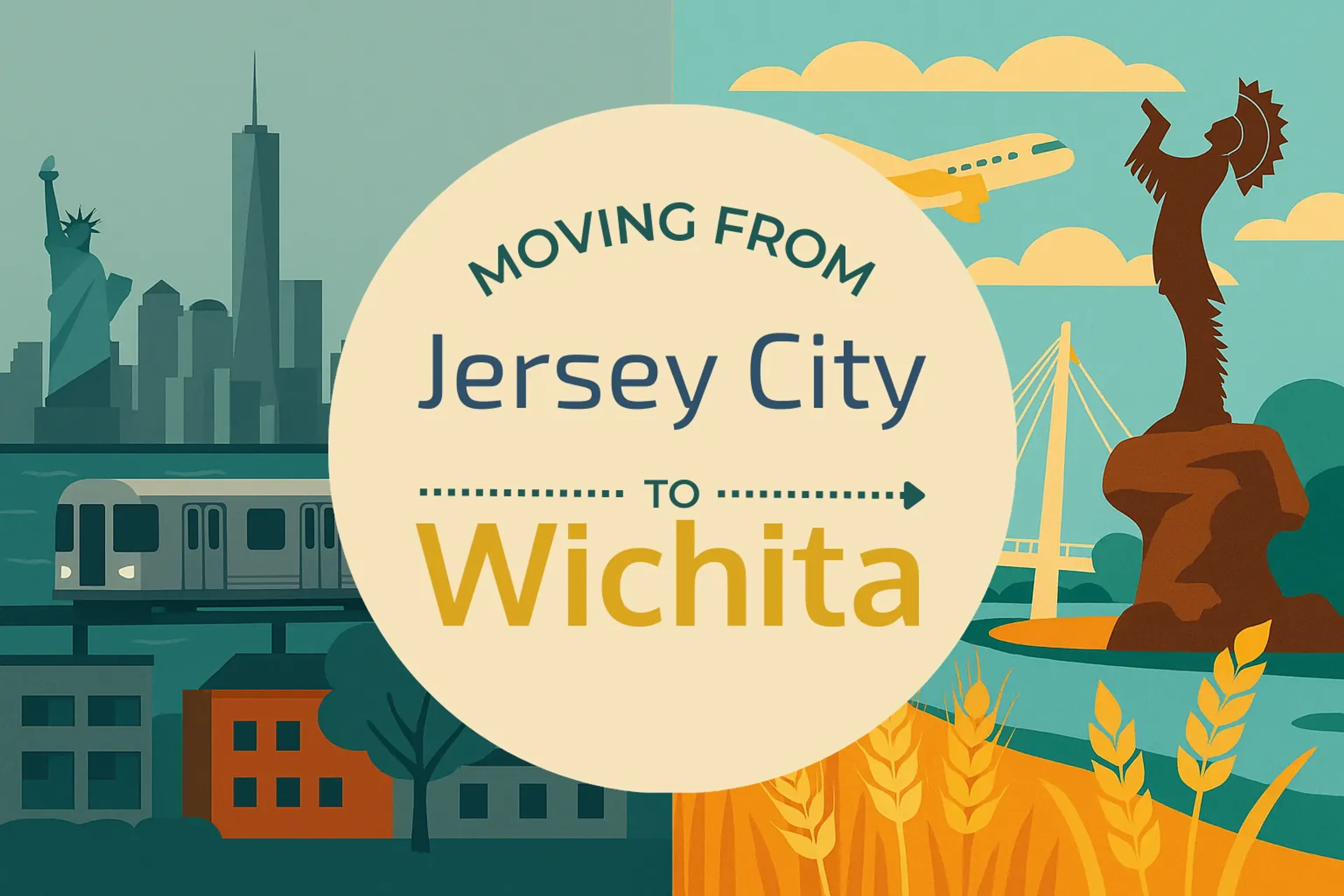 Side-by-side comparison of Jersey City to Wichita moving companies