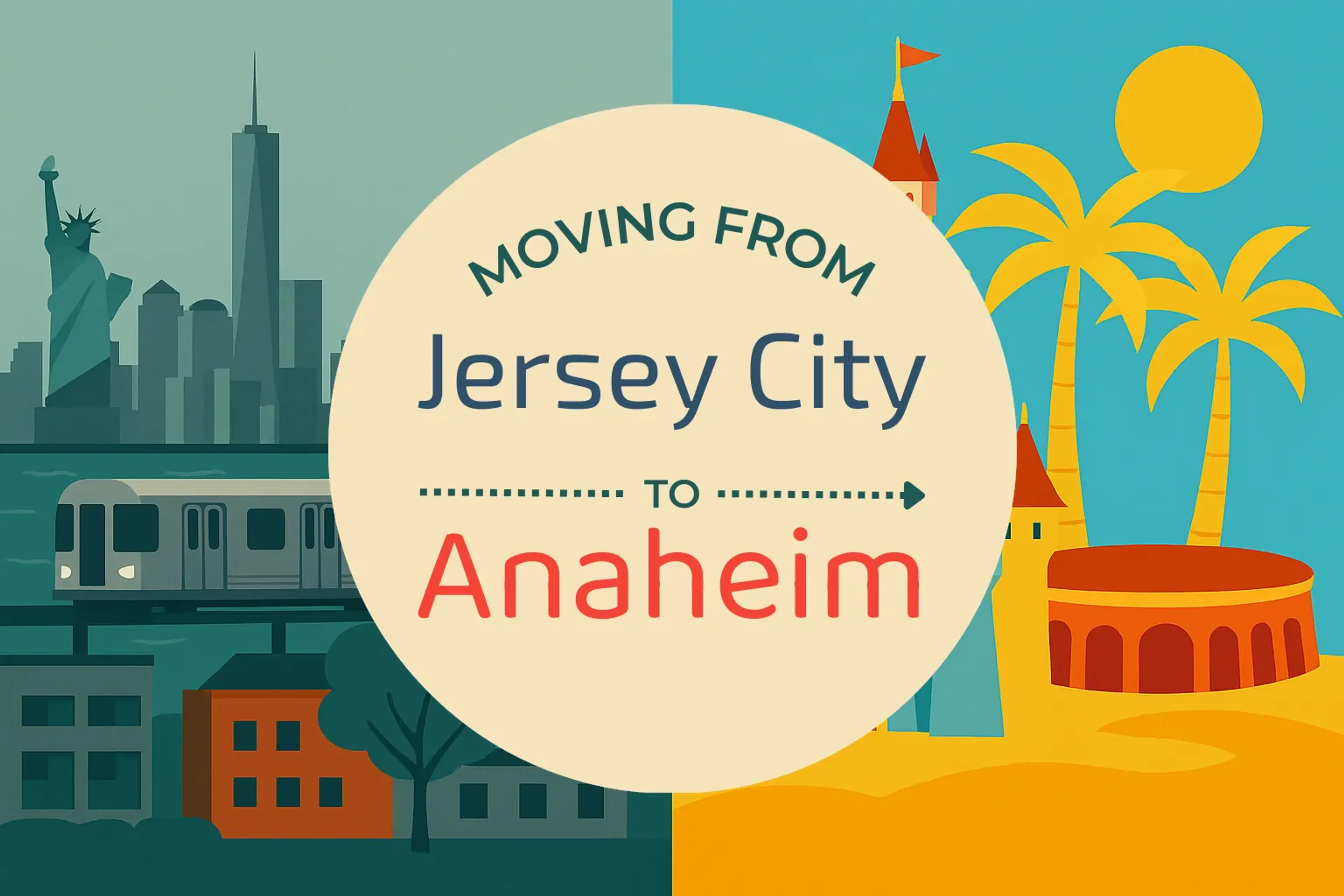 Side-by-side comparison of Jersey City to Anaheim moving companies