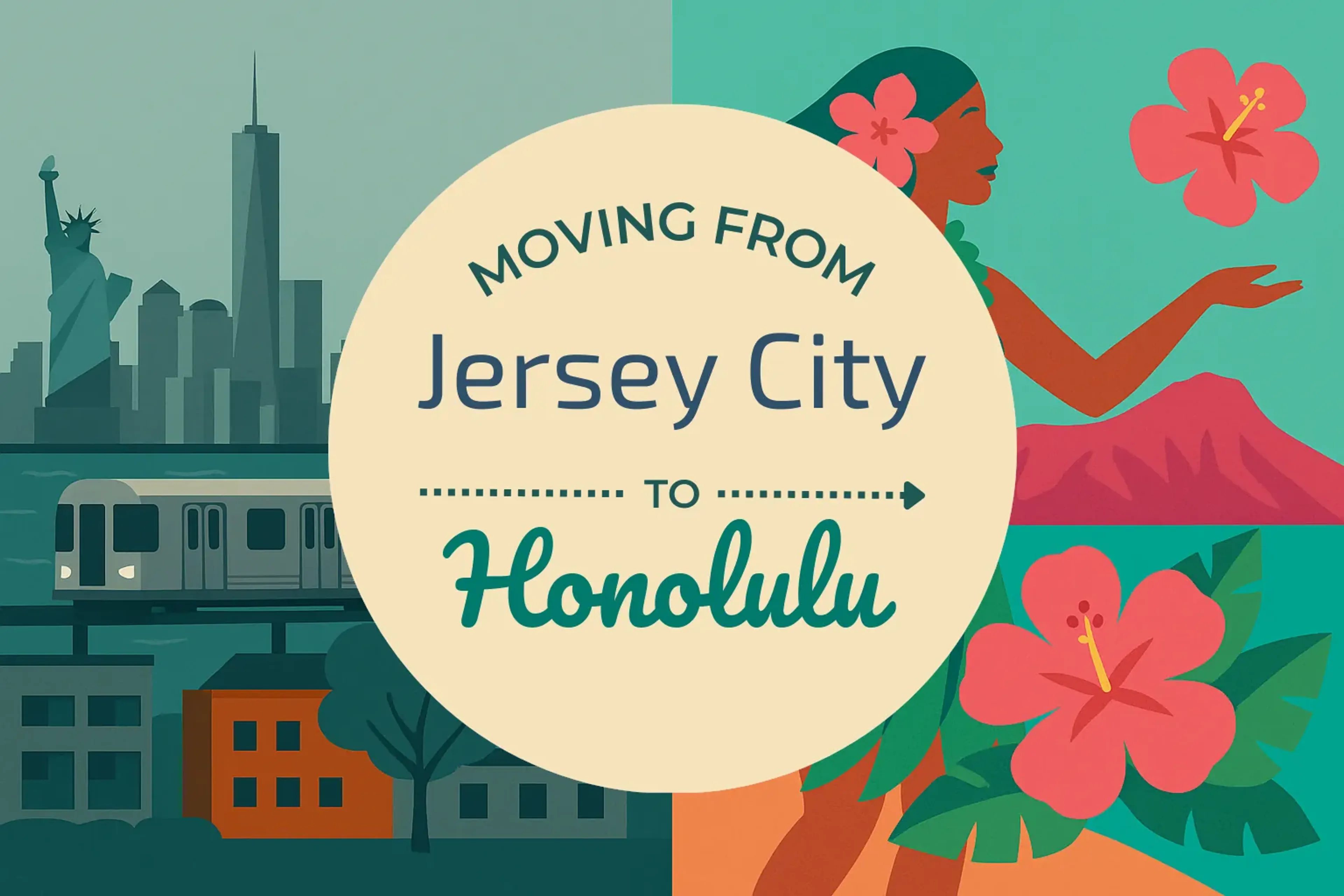 Side-by-side comparison of Jersey City to Honolulu moving companies