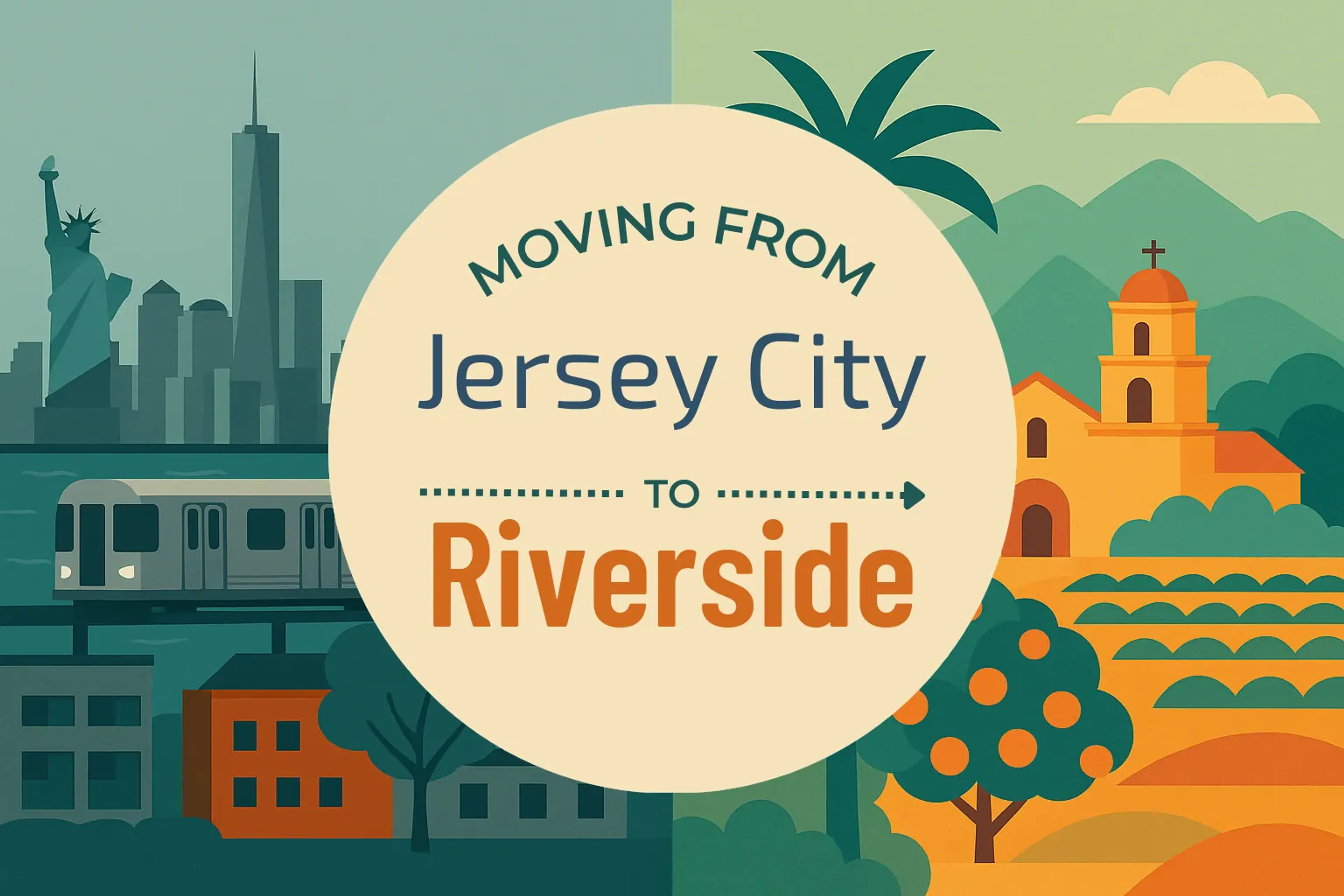 Side-by-side comparison of Jersey City to Riverside moving companies