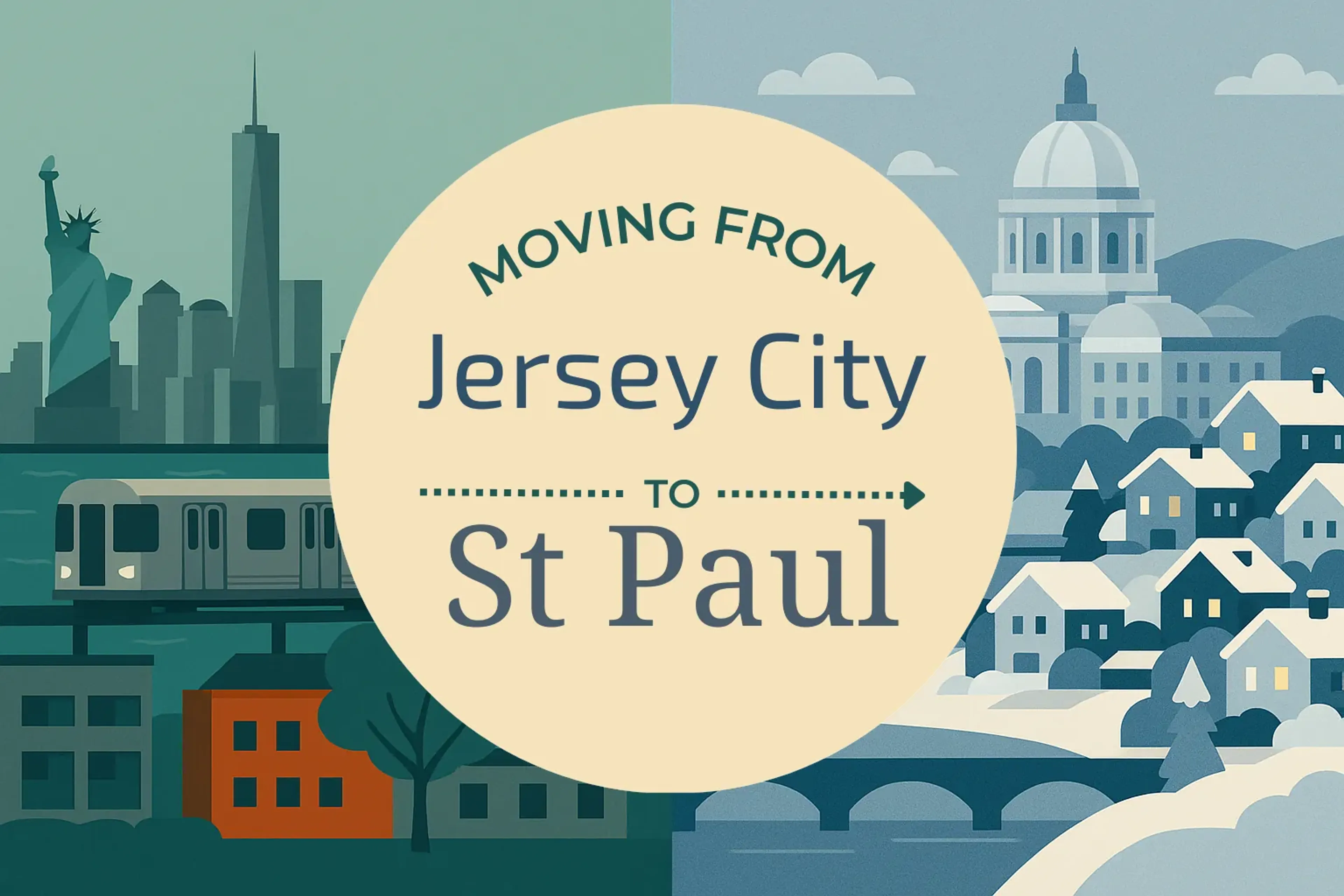 Side-by-side comparison of Jersey City to St. Paul moving companies