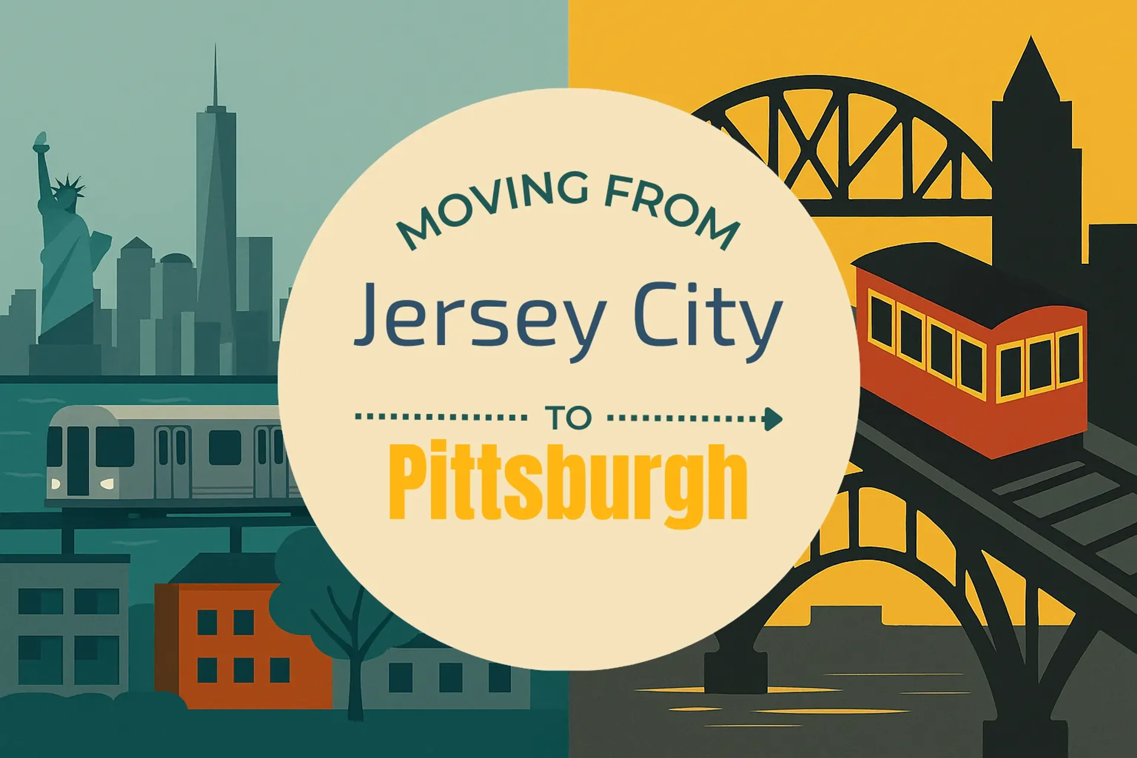 Side-by-side comparison of Jersey City to Pittsburgh moving companies
