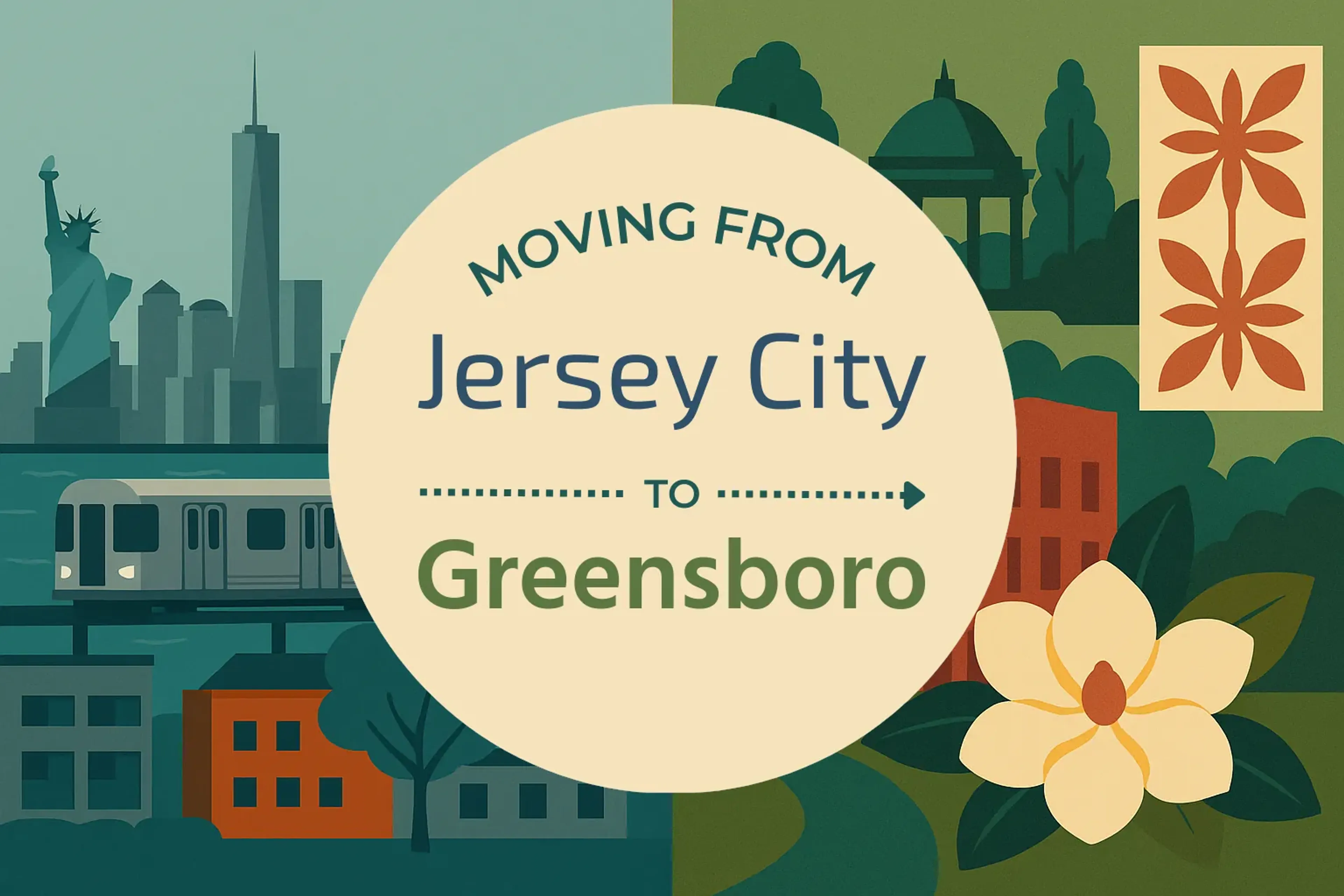 Side-by-side comparison of Jersey City to Greensboro moving companies