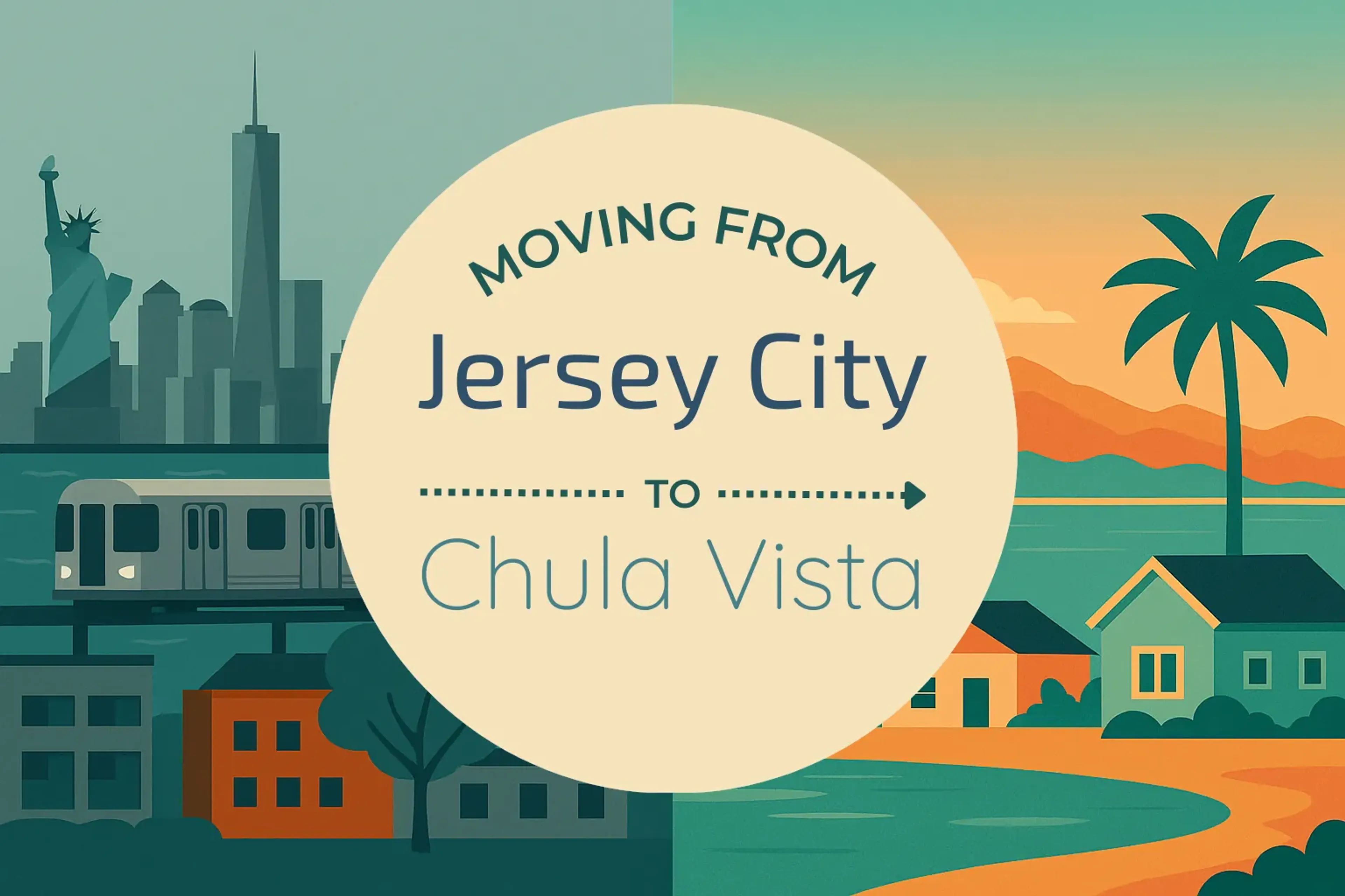 Side-by-side comparison of Jersey City to Chula Vista moving companies