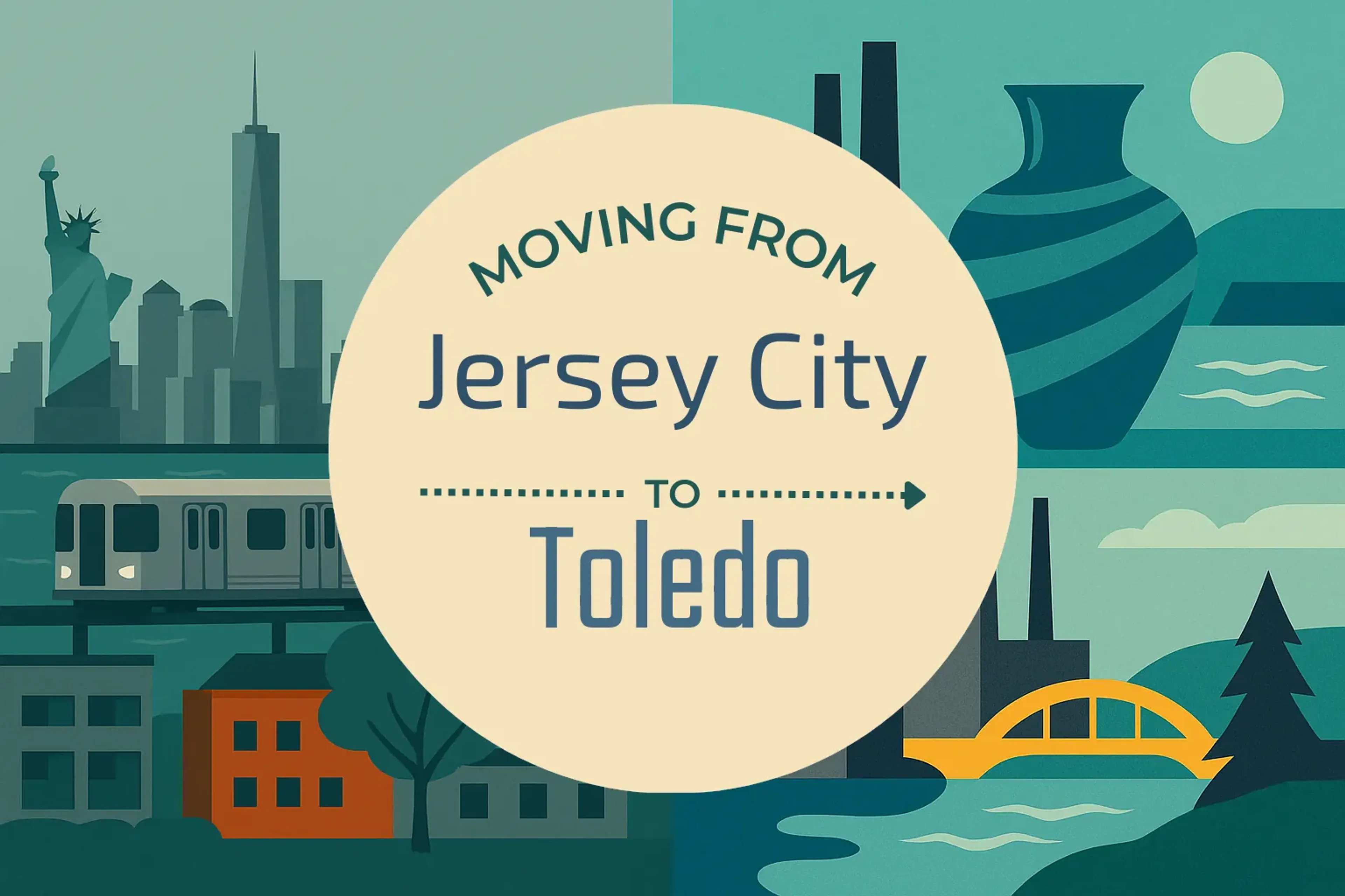 Side-by-side comparison of Jersey City to Toledo moving companies