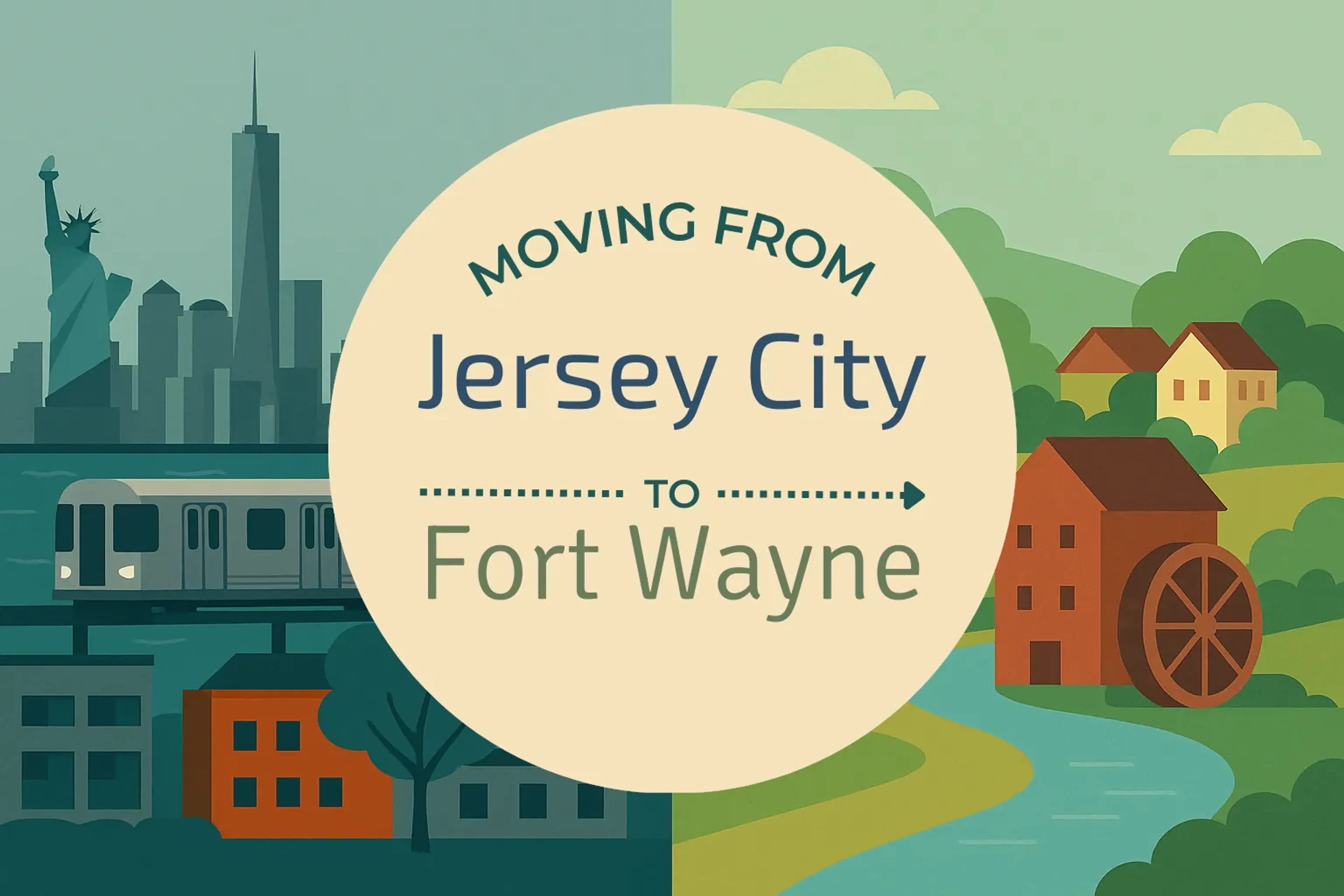 Side-by-side comparison of Jersey City to Fort Wayne moving companies