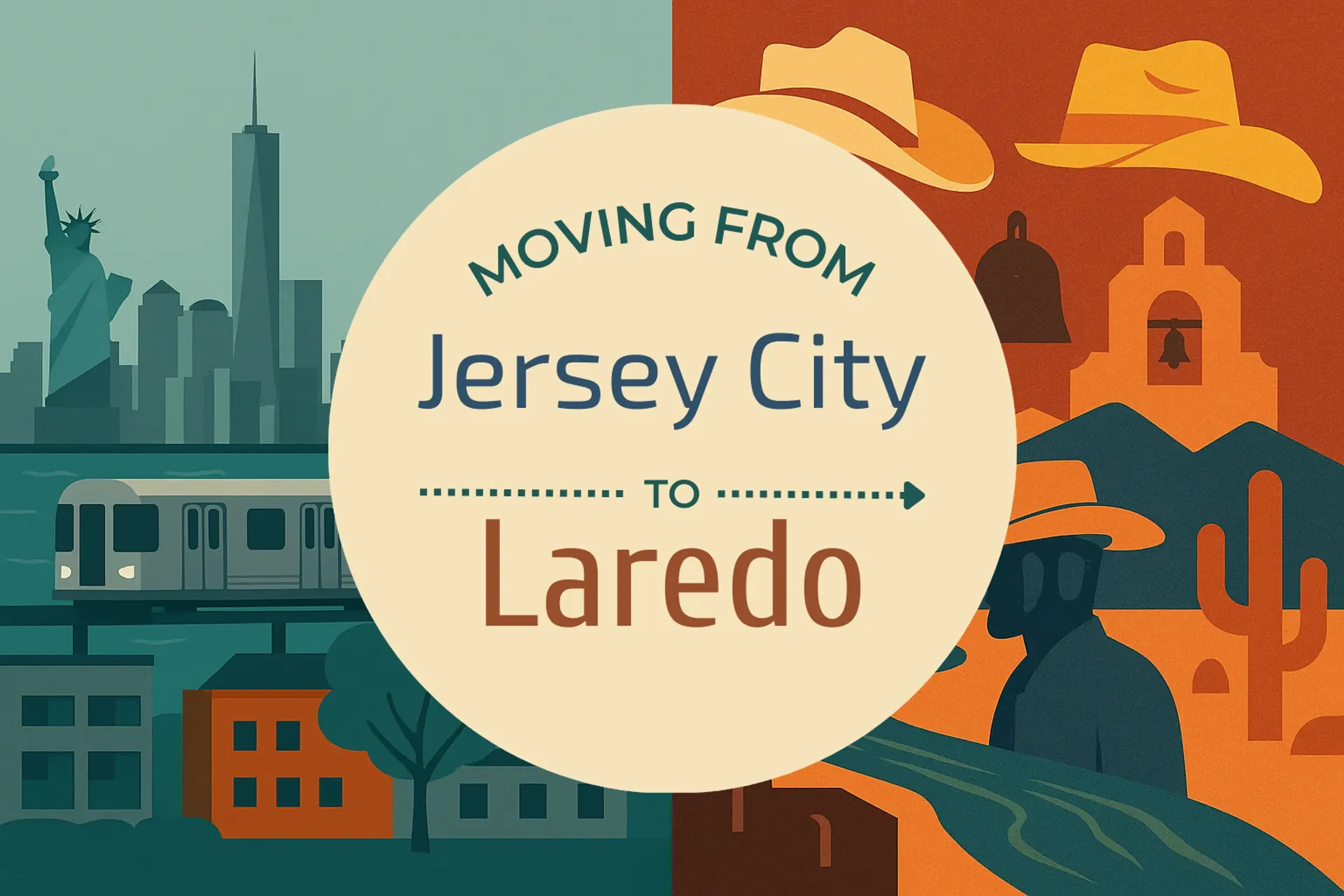 Side-by-side comparison of Jersey City to Laredo moving companies