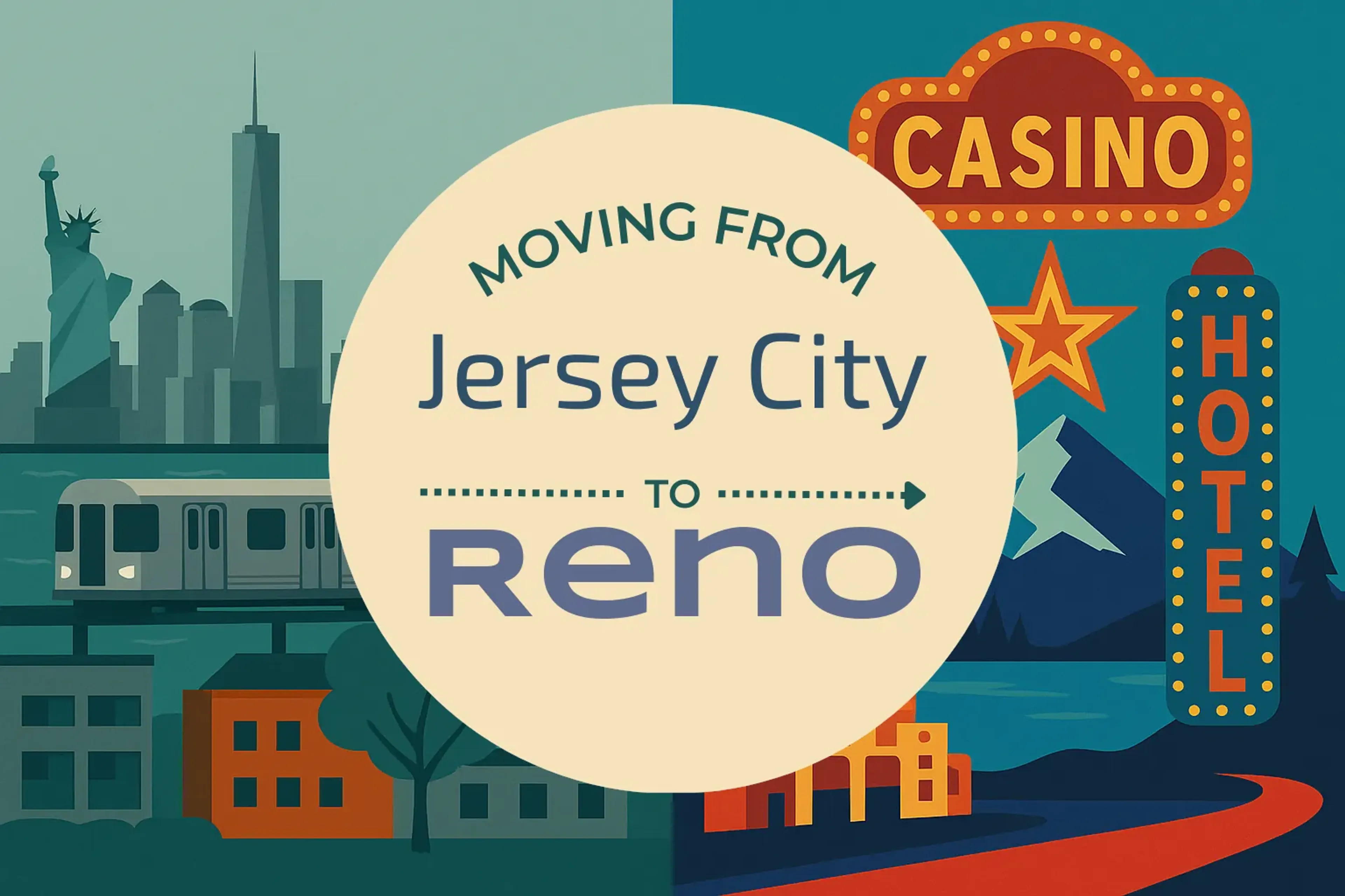 Side-by-side comparison of Jersey City to Reno moving companies