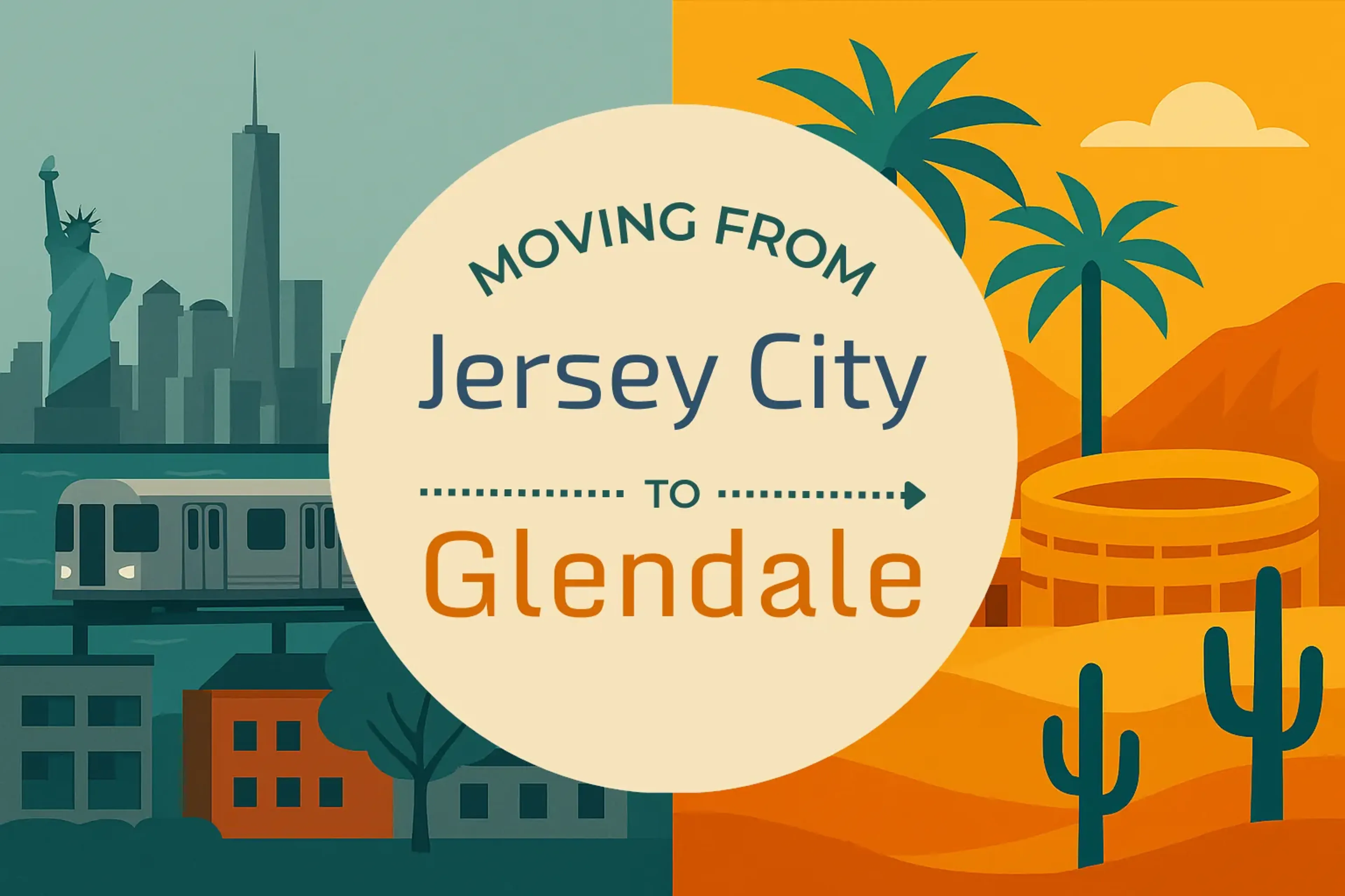 Side-by-side comparison of Jersey City to Glendale moving companies
