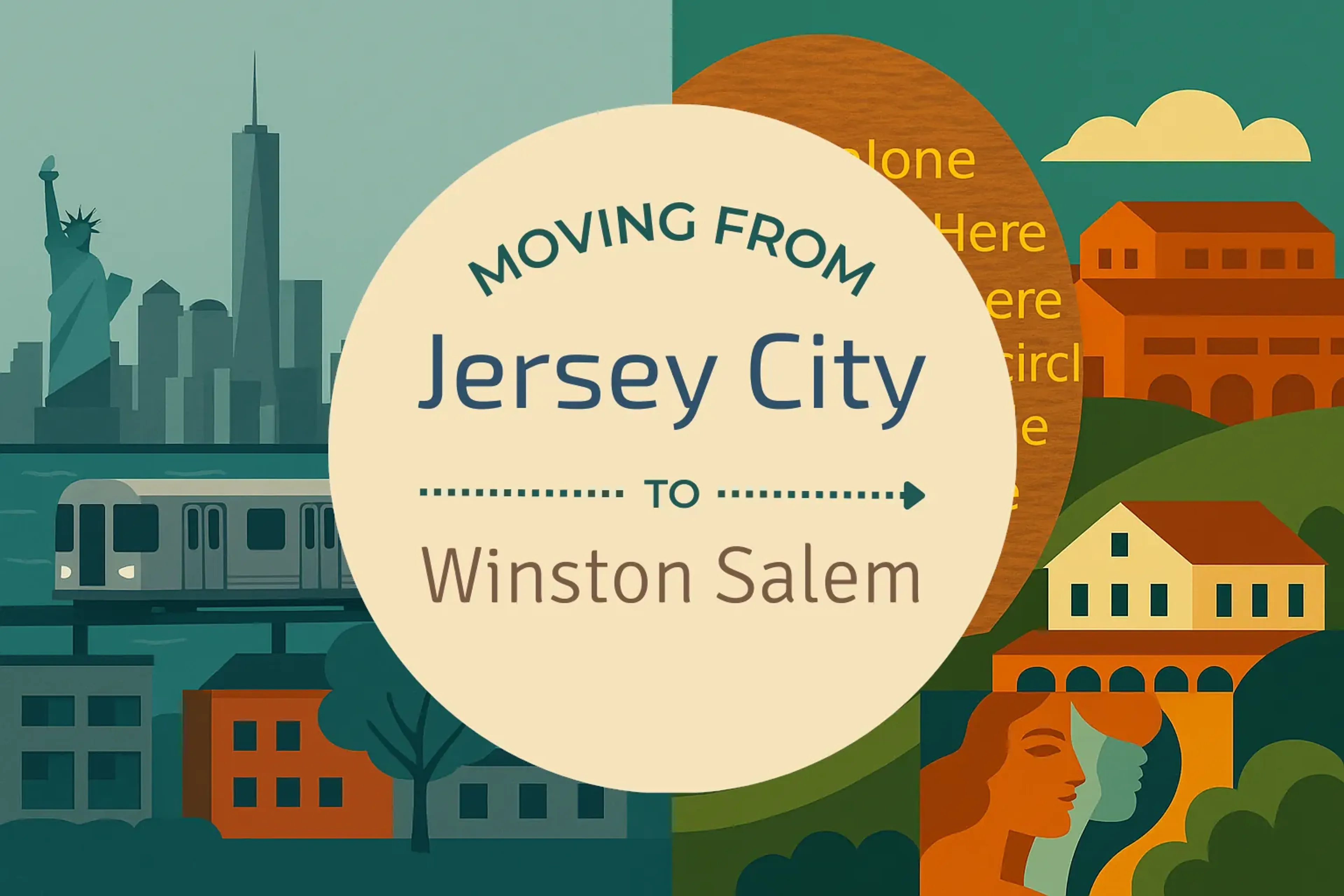 Side-by-side comparison of Jersey City to Winston Salem moving companies